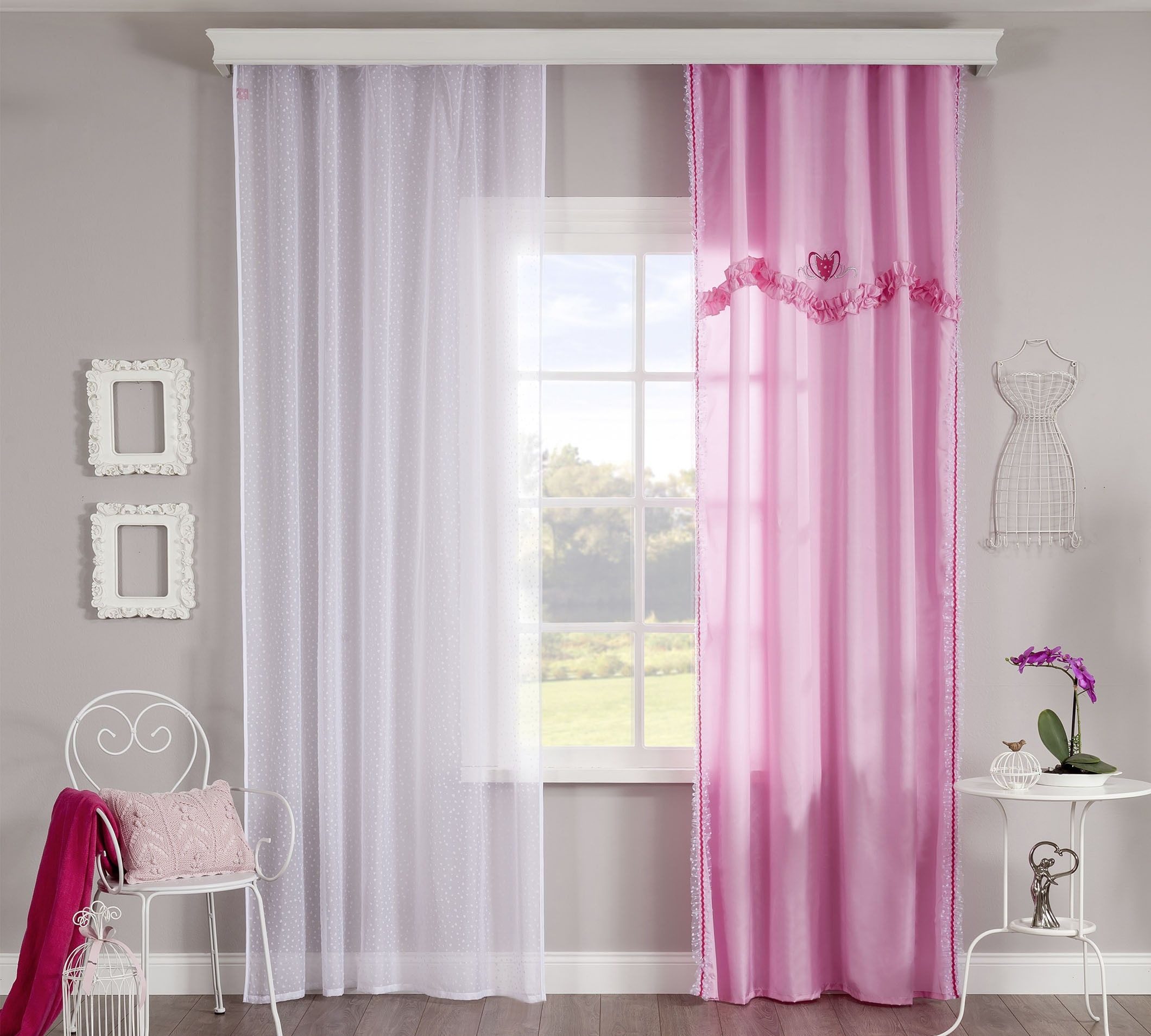 Möbel-Zeit Gardine ROSA, 140x260 cm