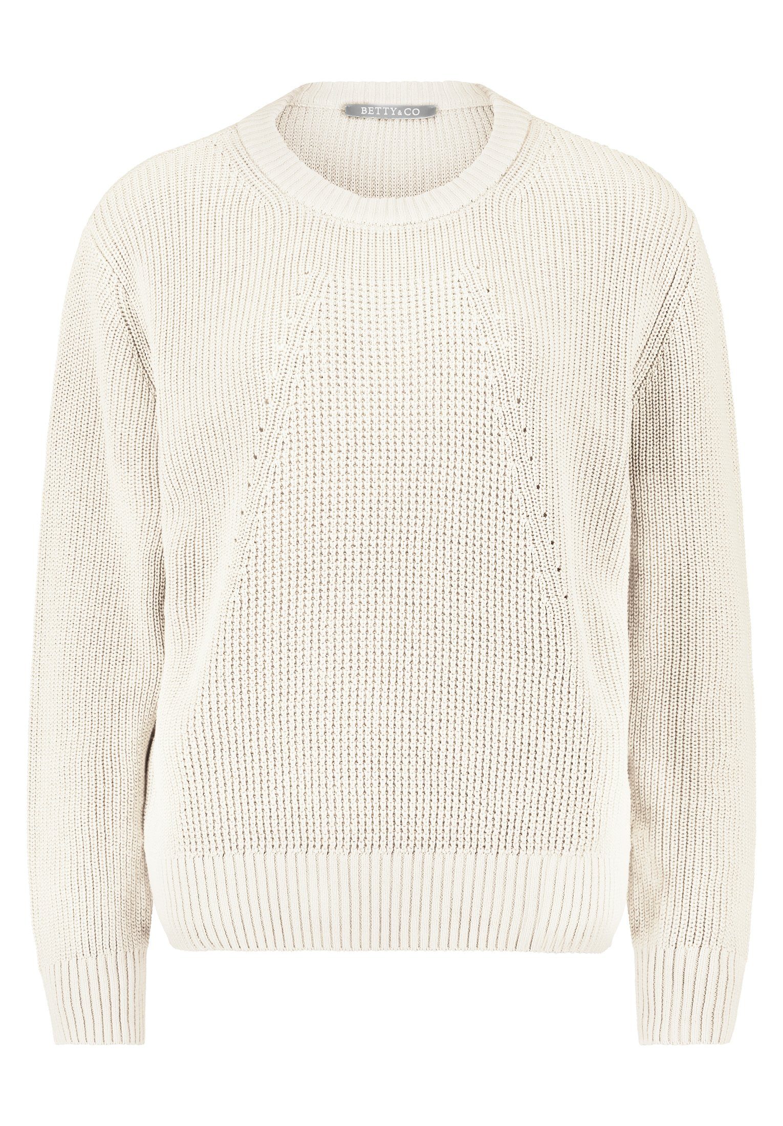 Betty&Co Strickpullover Strickpullover Kurz 1/1 Arm