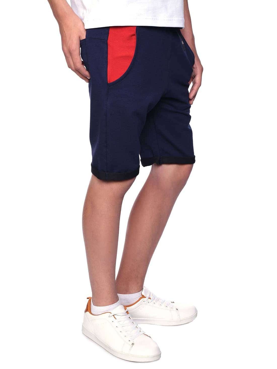 BEZLIT Bermudas Kinder Stoff Shorts (1-tlg) Jungen Casual Navy-Rot