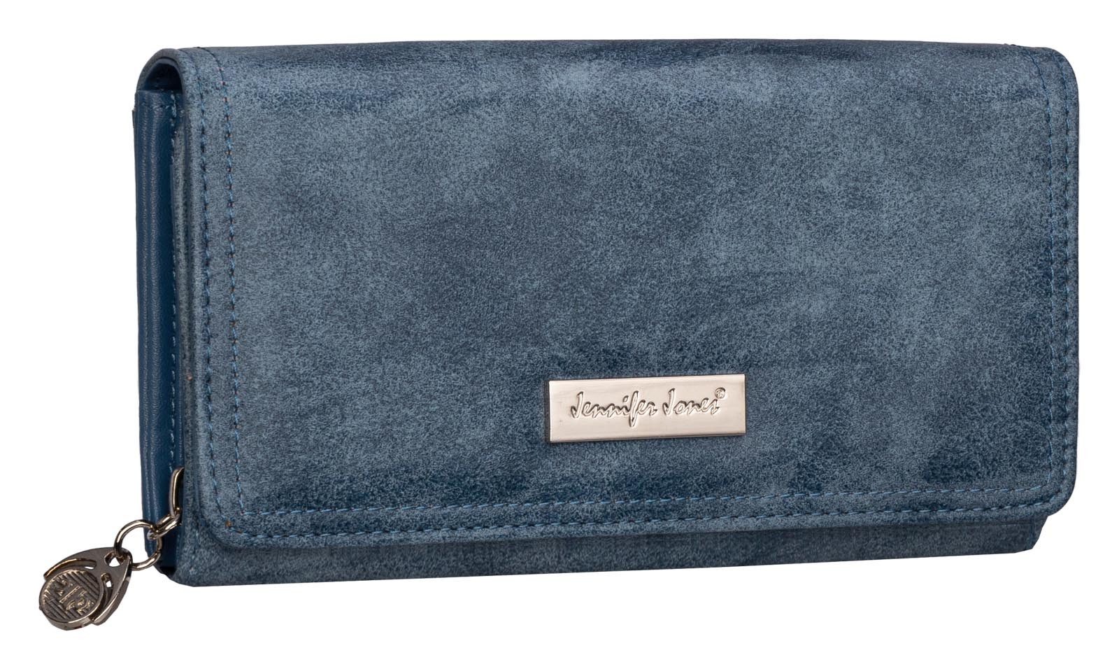 Jennifer Jones Geldbörse JENNIFER JONES Damen Geldbörse Portemonnaie Navy, günstig online kaufen