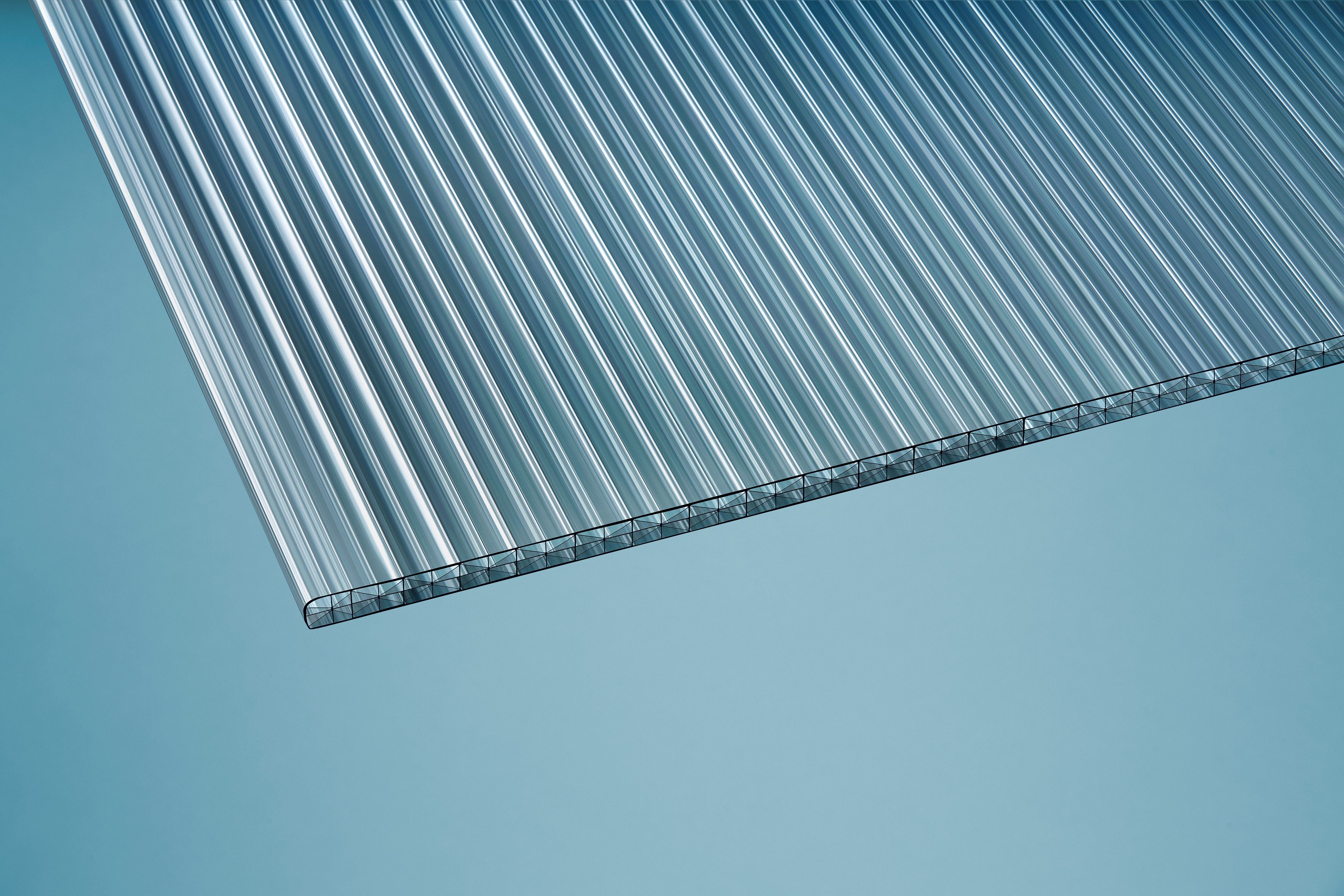 Terrasse2000 Doppelstegplatte Aktionsstegplatte Tom 16mm X-Struktur Graphit, 16 mm