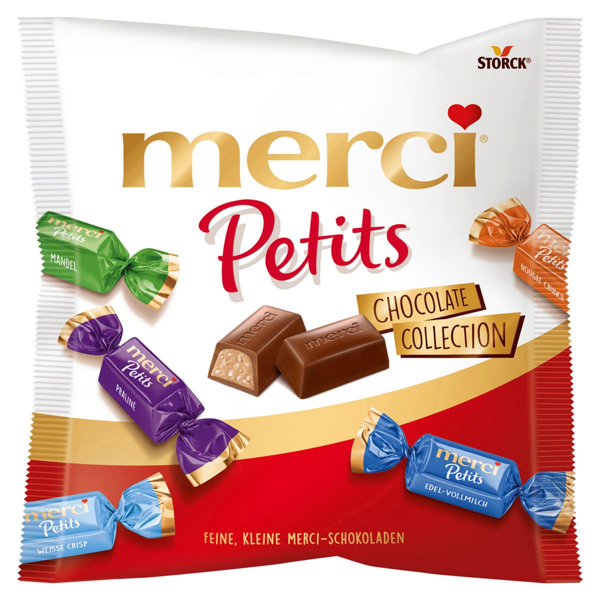 Merci Schokolade, Merci Petits Chocolate Collection Feine kleine merci Schokoladen 125g