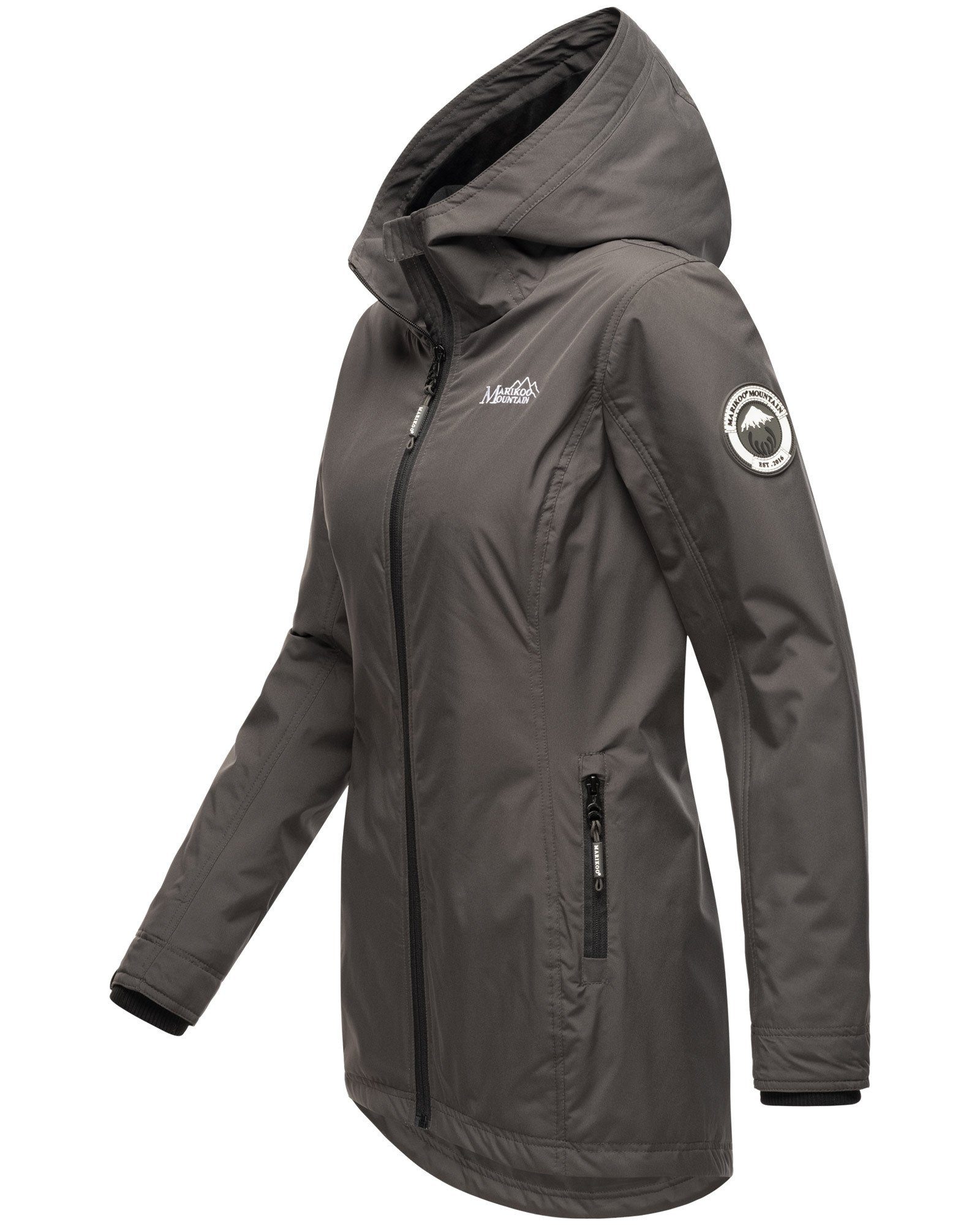 Marikoo Outdoorjacke Honigbeere sportliche Übergangsjacke mit Kapuze