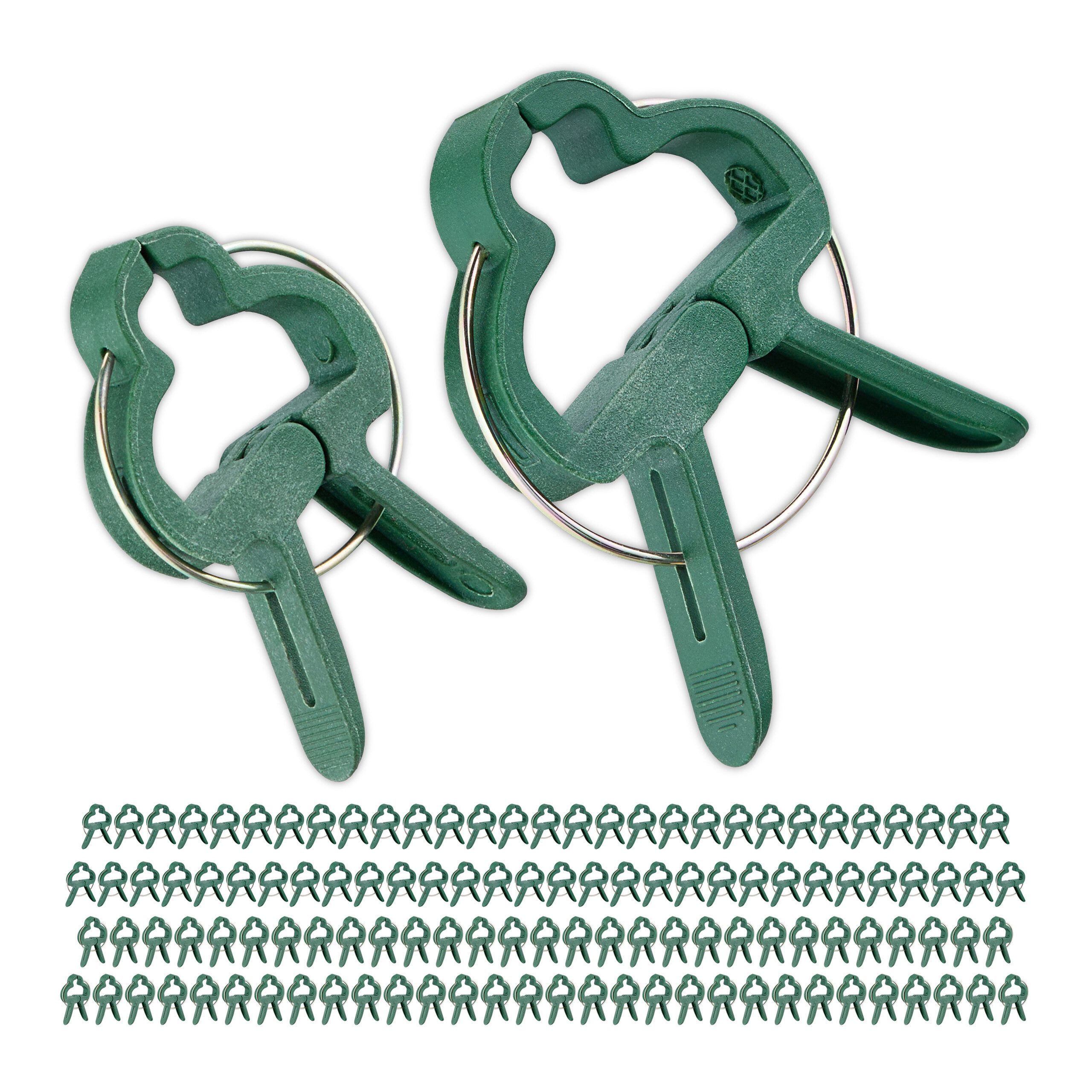relaxdays Gartenpflege-Set Pflanzenclips im 120er Set günstig online kaufen