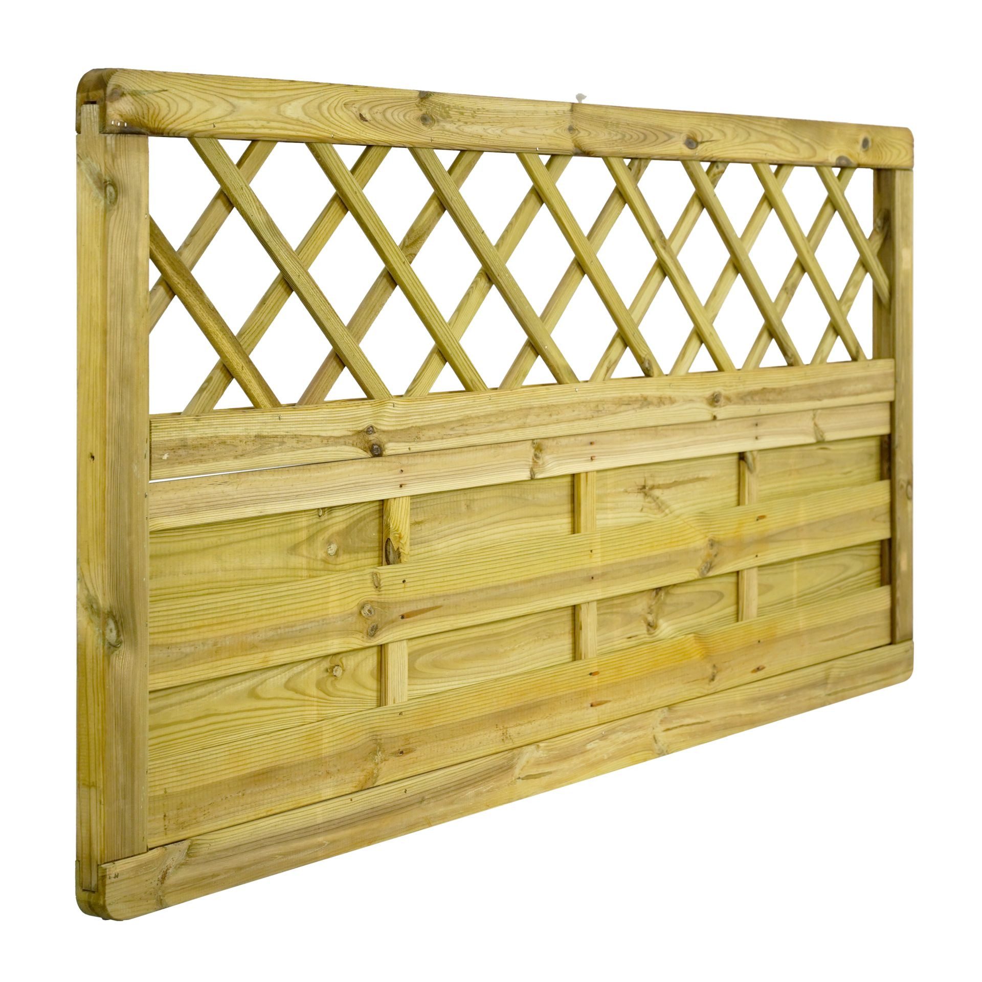 GartenLand Zaun Dichtzaun Vario Massiv „Extra Stabil“ gerade, Rankgitter Kiefer KDI, (Set, Ohne Pfosten)