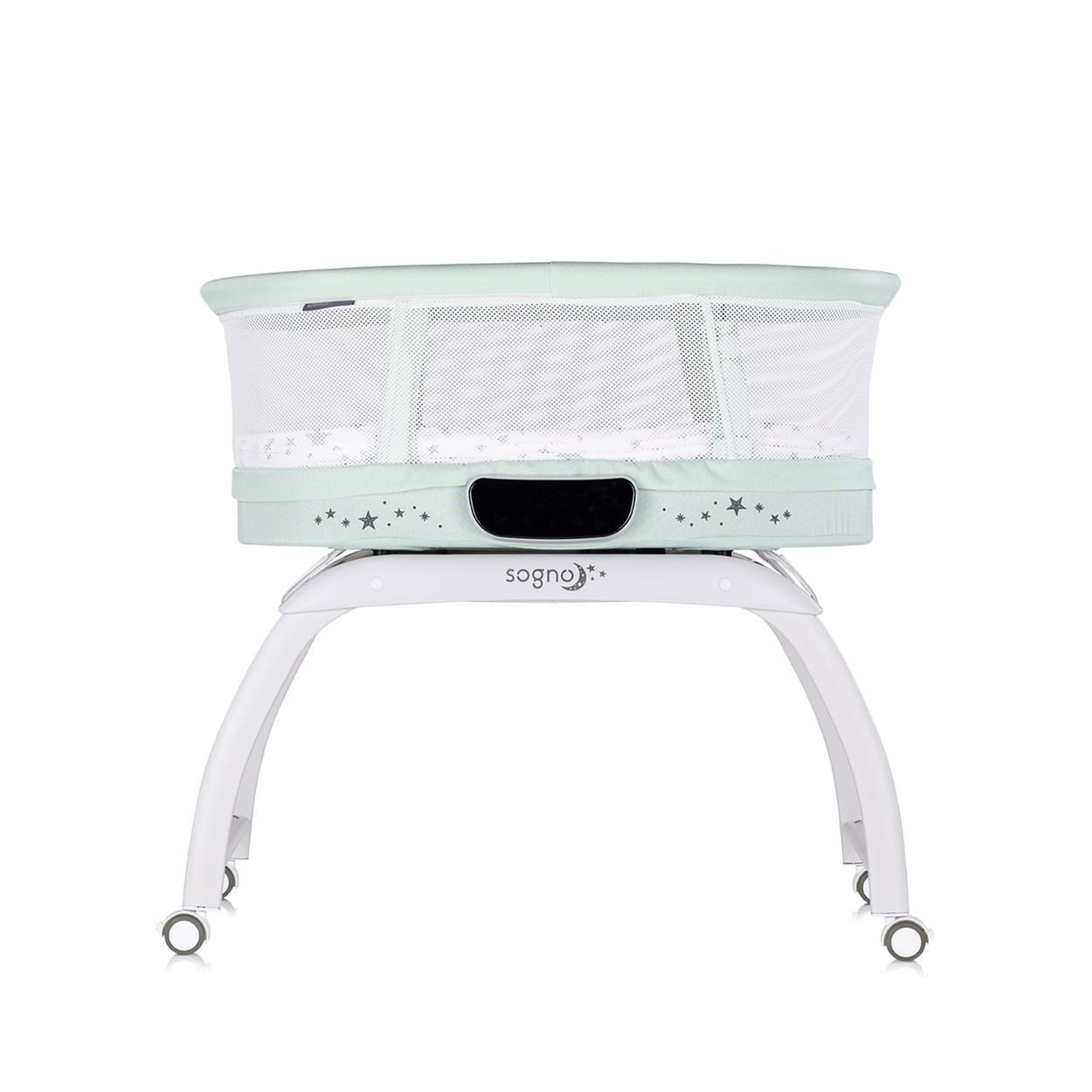 Chipolino Komplettbett Beistellbett Sogno 2 in1, pieltisch, Fernbedienung, eingebaute Waage