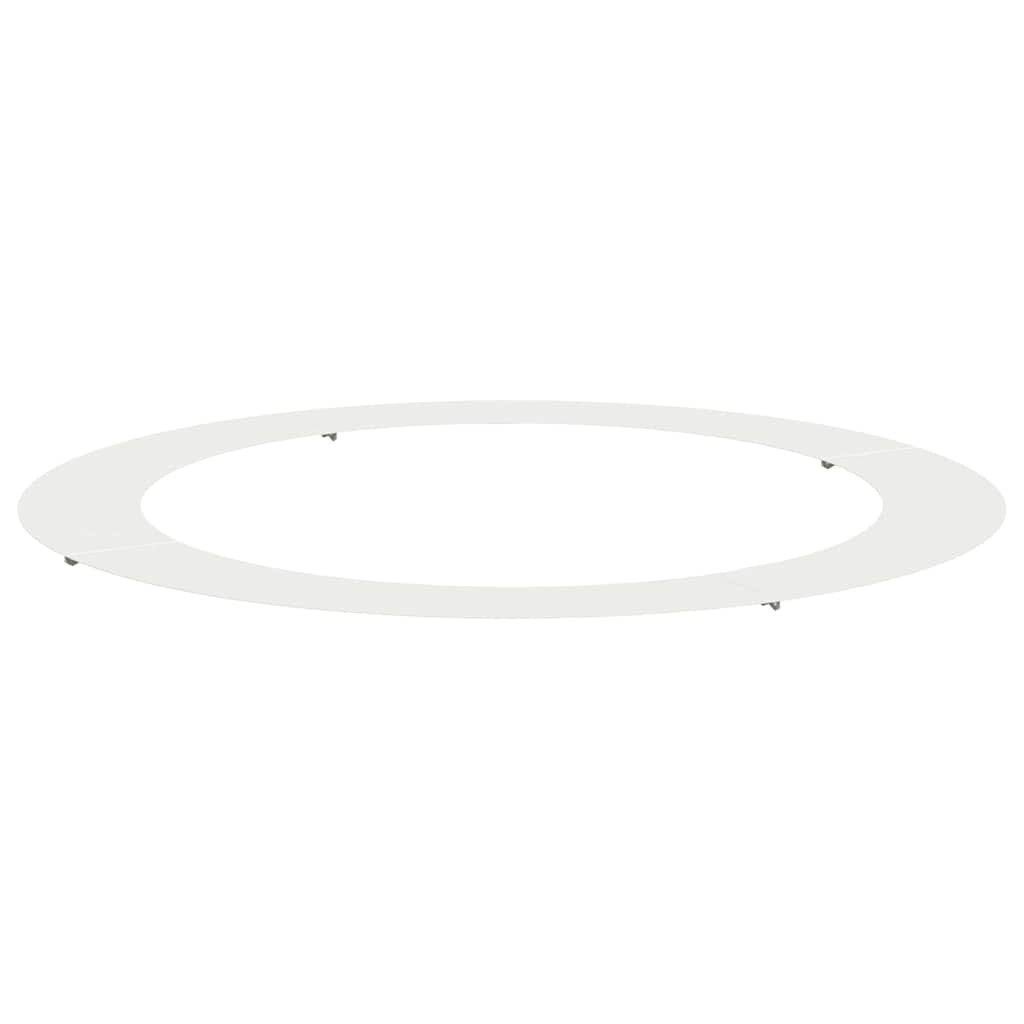 vidaXL Blumentopf Flacher Baumring Weiß Ø90 günstig online kaufen