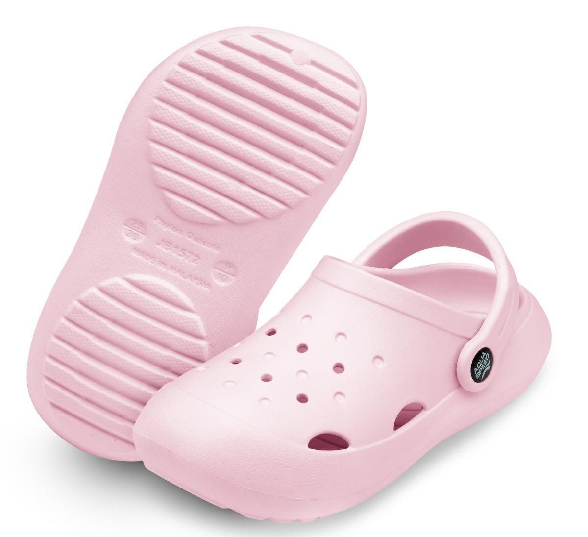 Aqua Speed LUGO Badeschuhe Jungen & Mädchen – Leicht & inkl. Mikrofaserhandtuch Badepantolette (Badeschuhe für Mädchen & Jungen – top für Spielplatz & Schwimmen) Rutschhemmend & soft – top für Spielplatz, See & Schwimmbad