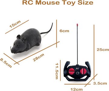 autolock Fernbedienung Gefälschte Ratte Mäuse RC Spielzeug Katze Mäuse Fernbedienung