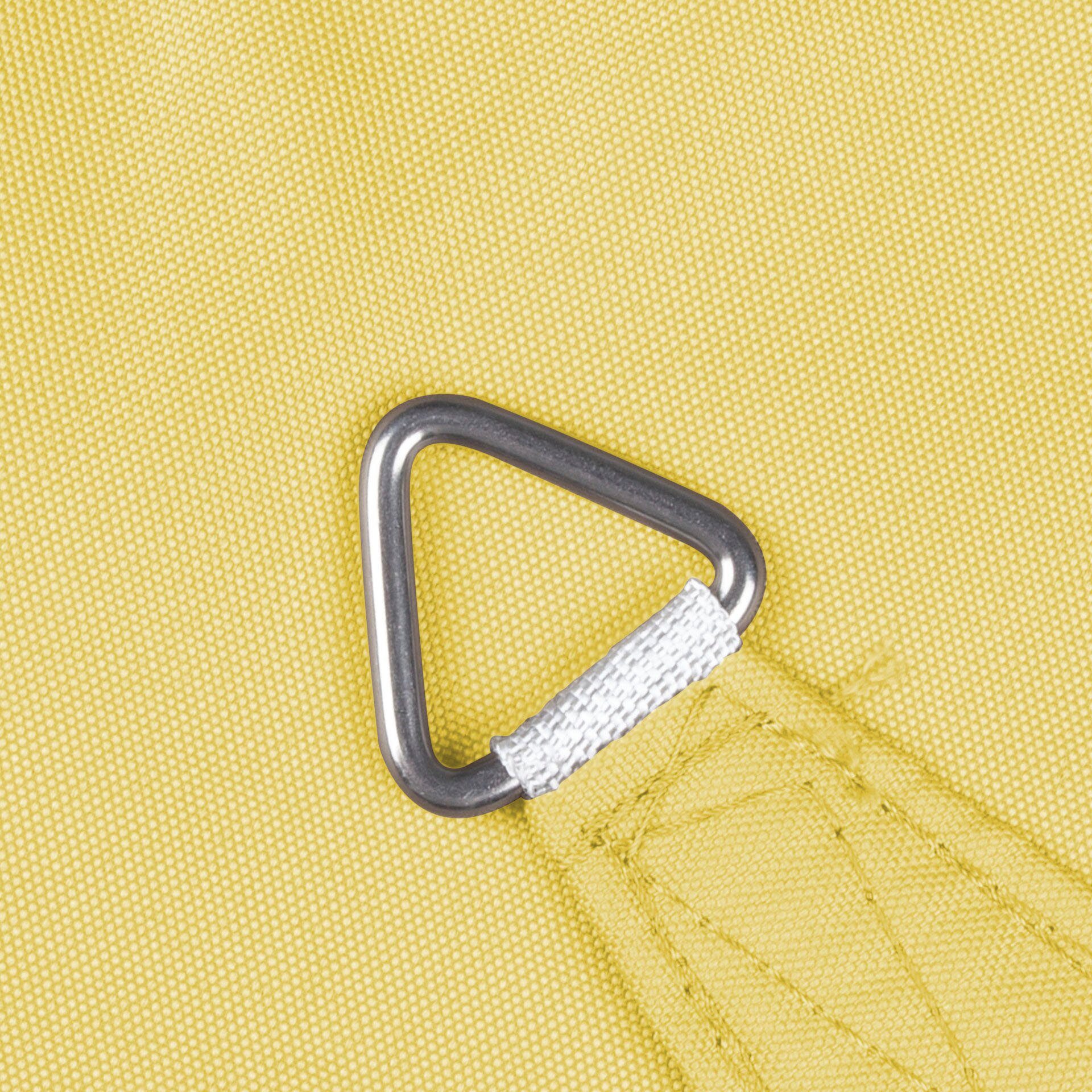 Windhager Cannes Triangle Sun Shade Sail, 3x3x3m, yellow