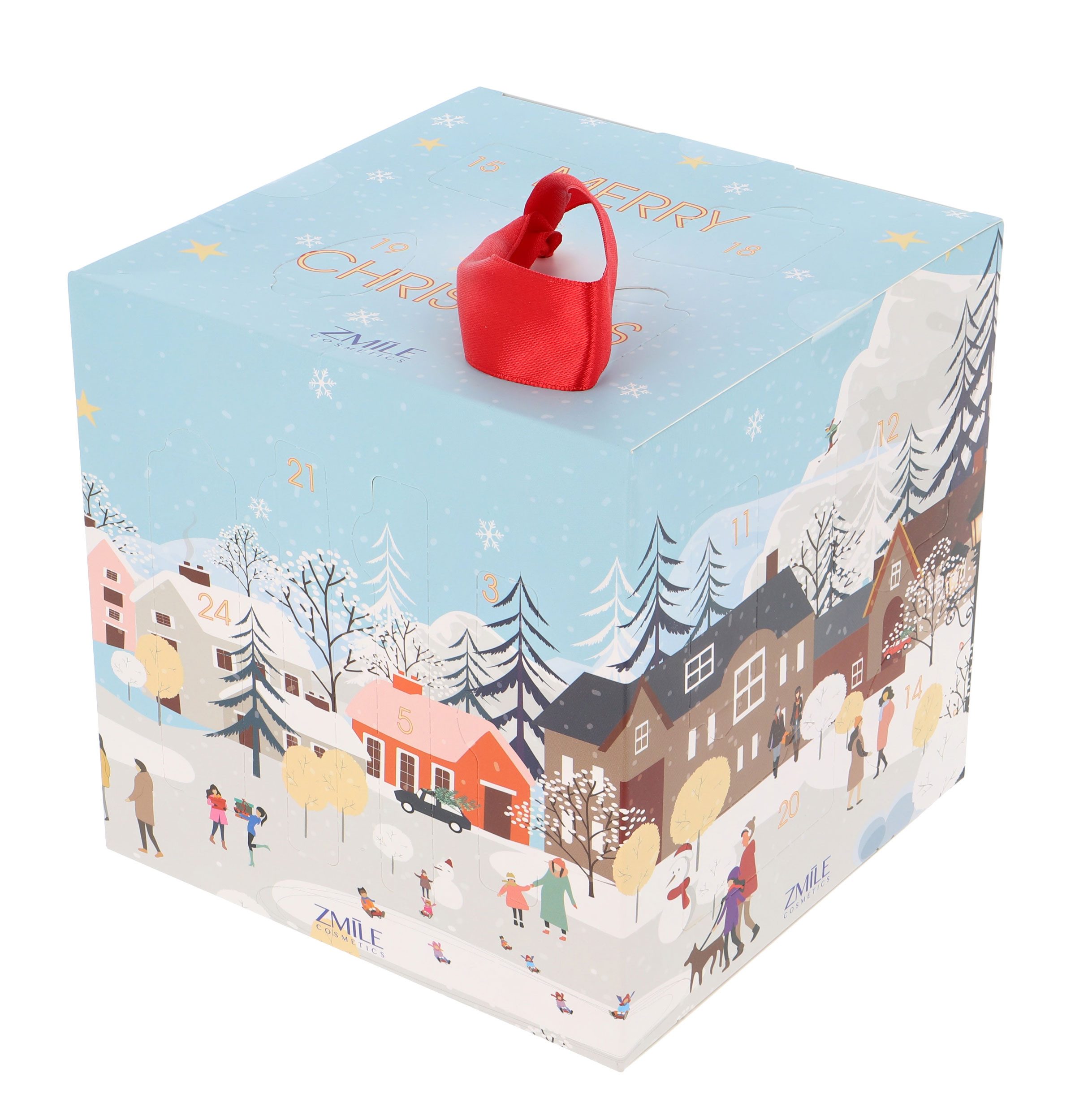 ZMILE COSMETICS Kosmetik-Adventskalender ZMILE COSMETICS Adventskalender Cube Winter Wonderland (24-tlg), vegan