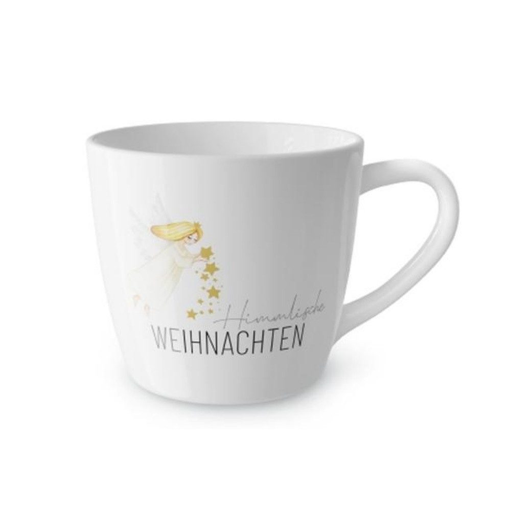 La Vida Tasse Love Xmas, Porzellan, Spülmaschinengeeigenet, Weiß, Weihnachten, H: 9.2cm