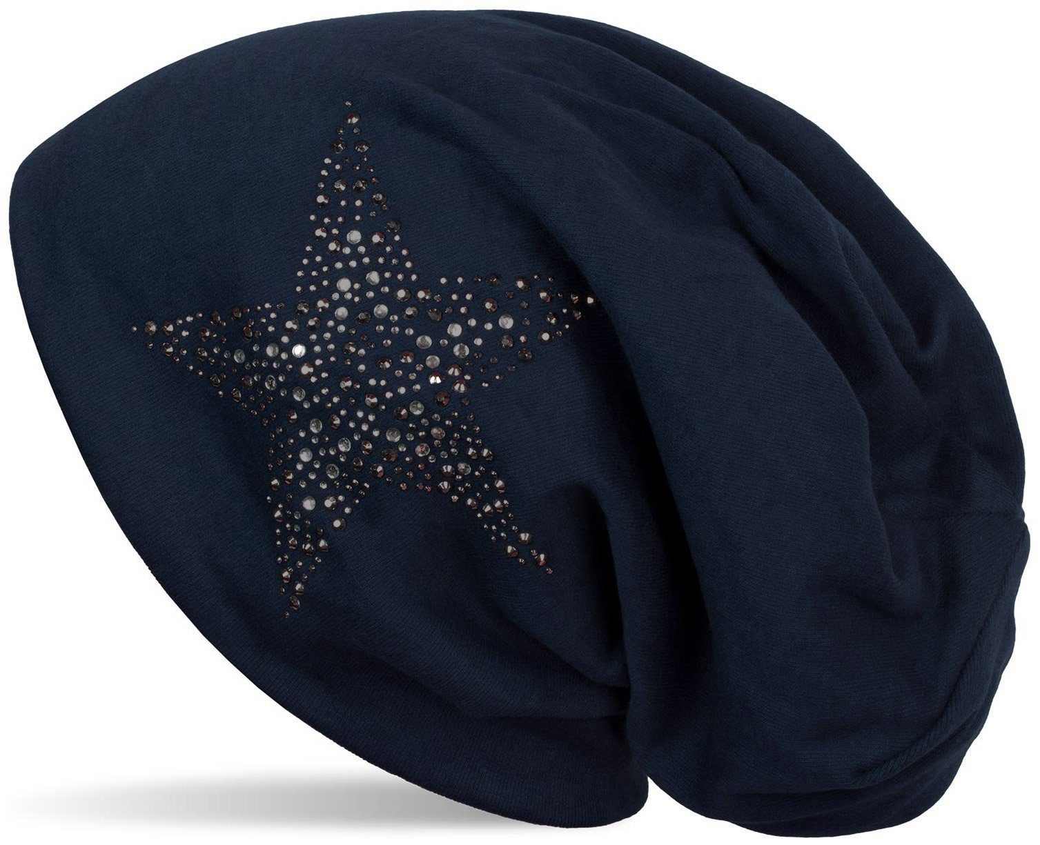 styleBREAKER Beanie Beanie Mütze mit Strass Nieten Stern (1-St) günstig online kaufen