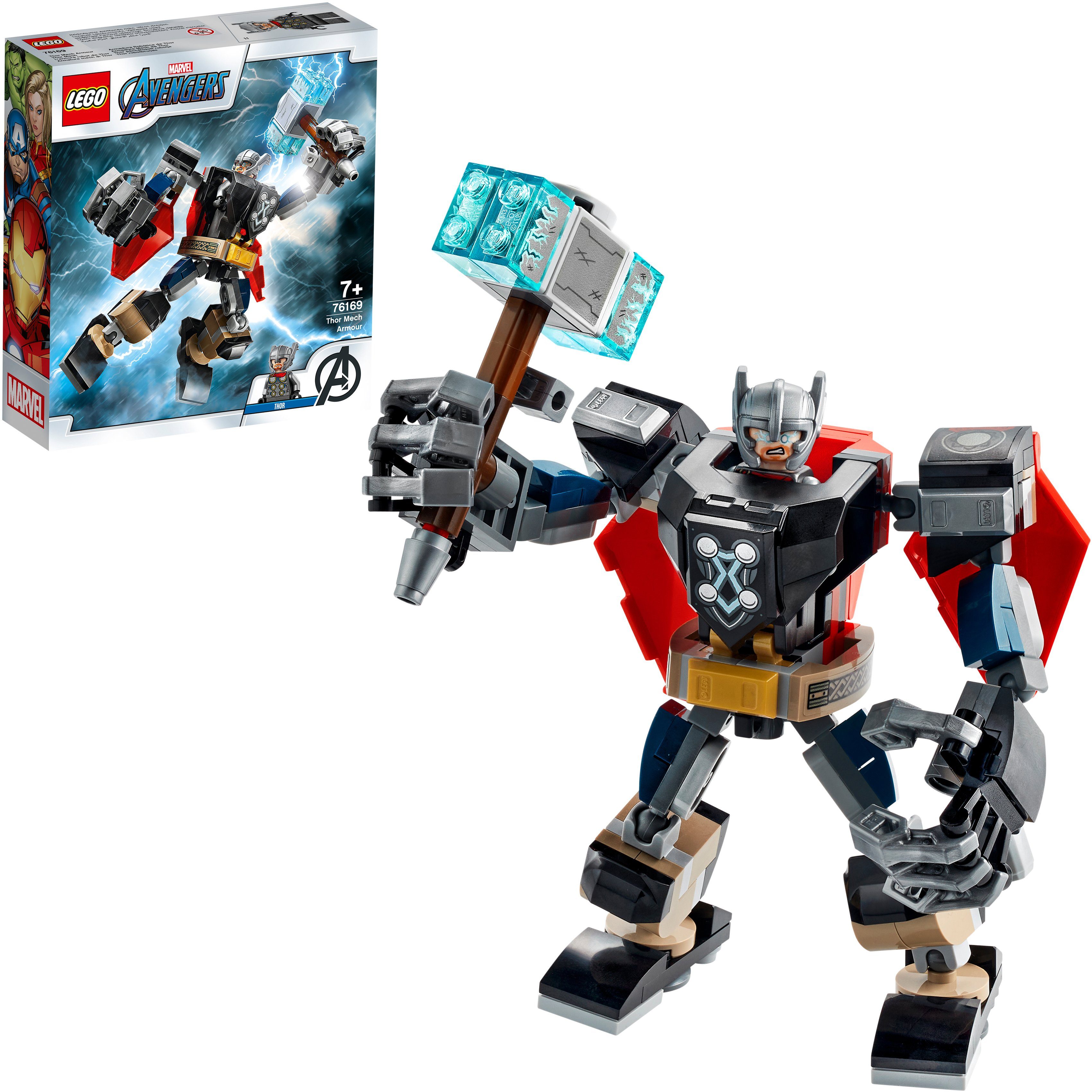 Image of LEGO® Konstruktionsspielsteine »Thor Mech (76169), LEGO® Marvel Avengers«, (139 St), Made in Europe