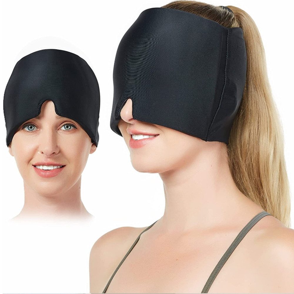 Schlafmaske Migräne Maske Kühlpads Kopfschmerzen Maske für Kopfschmerzen