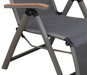 Dehner Gartenstuhl Relaxsessel Colmar, klappbar, 110 x 59 x 73 cm, Komfortabler Relaxstuhl mit Armlehnen aus FSC-zertifiziertem Teakholz