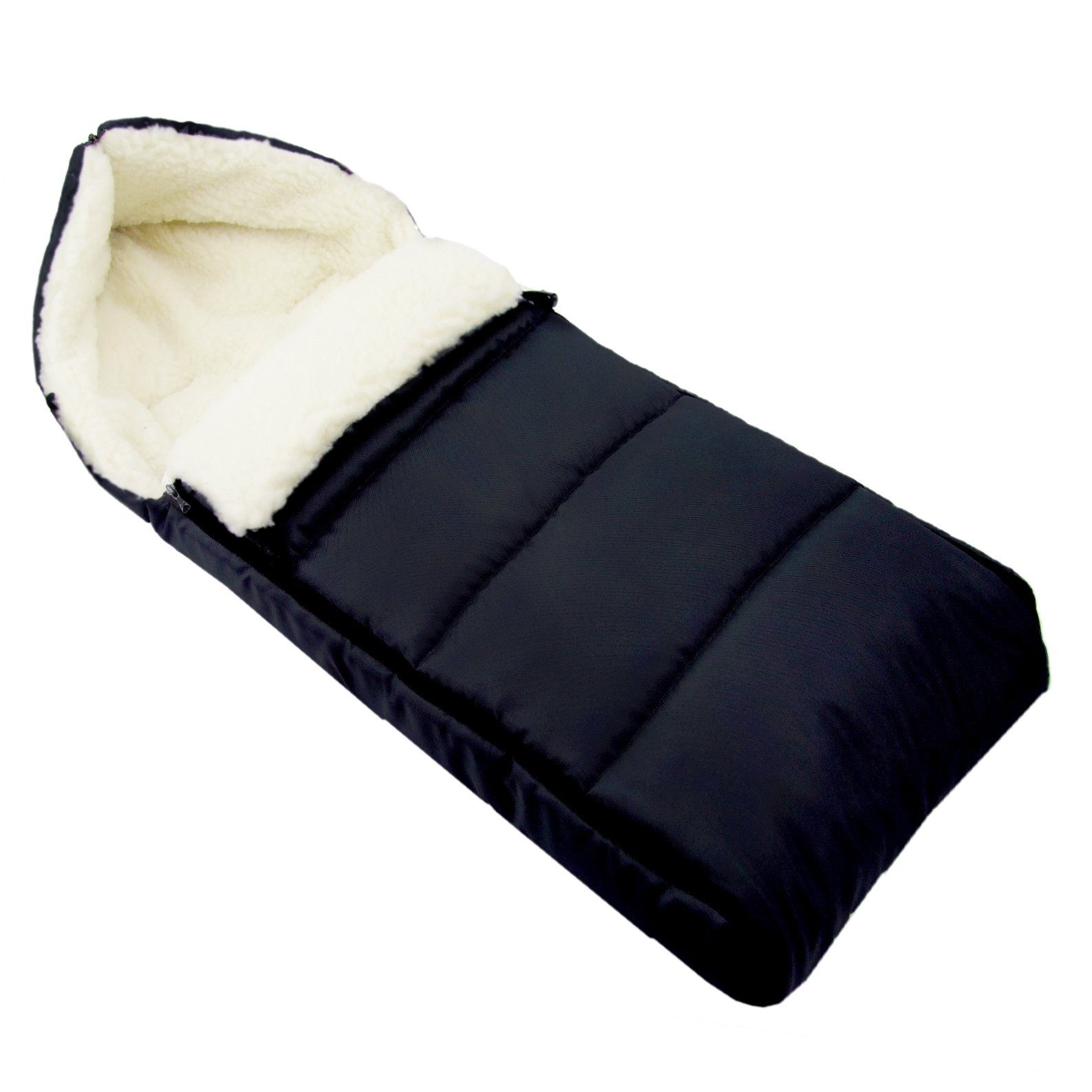 Fußsack Winterfußsack Babyfußsack Fußsack Kinderwagen Wolle 108cm LINIERT