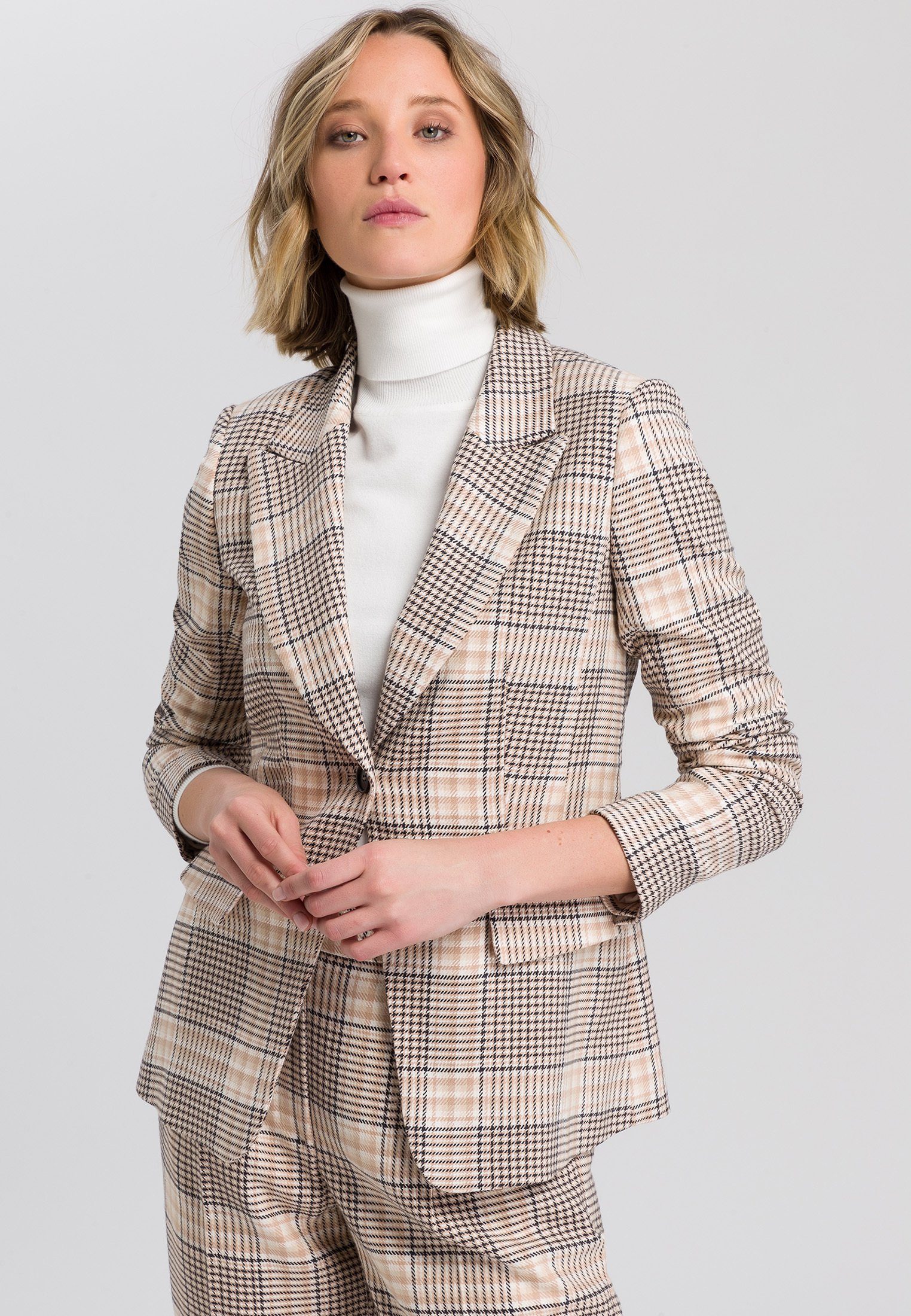 TOM TAILOR Denim Damen Structured Jersey Blazer Anzugjacke