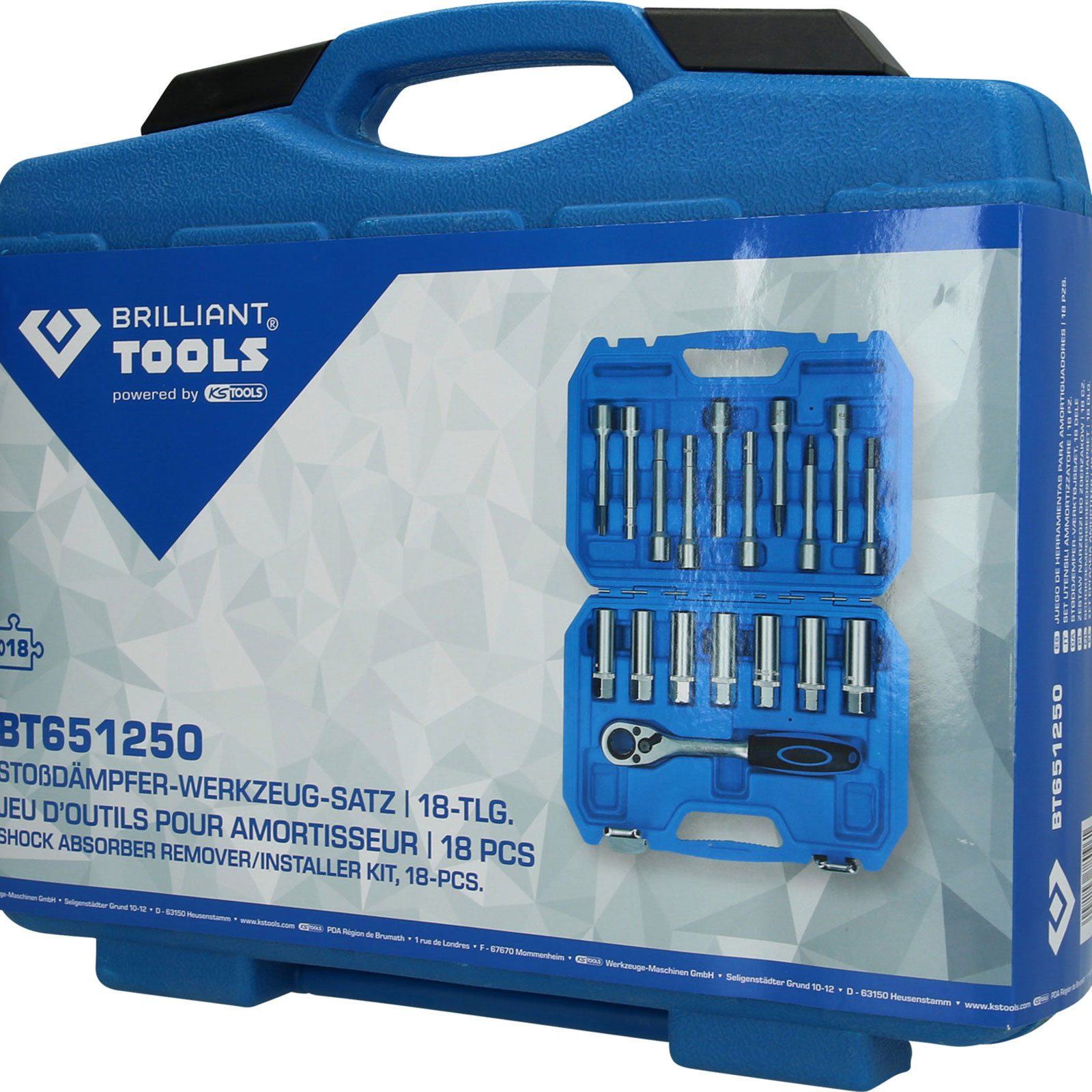 Thumbnail - Brilliant Tools Montagewerkzeug BRILLIANT TOOLS Stoßdämpfer-Werkzeug-Satz 18tlg. - BT651250