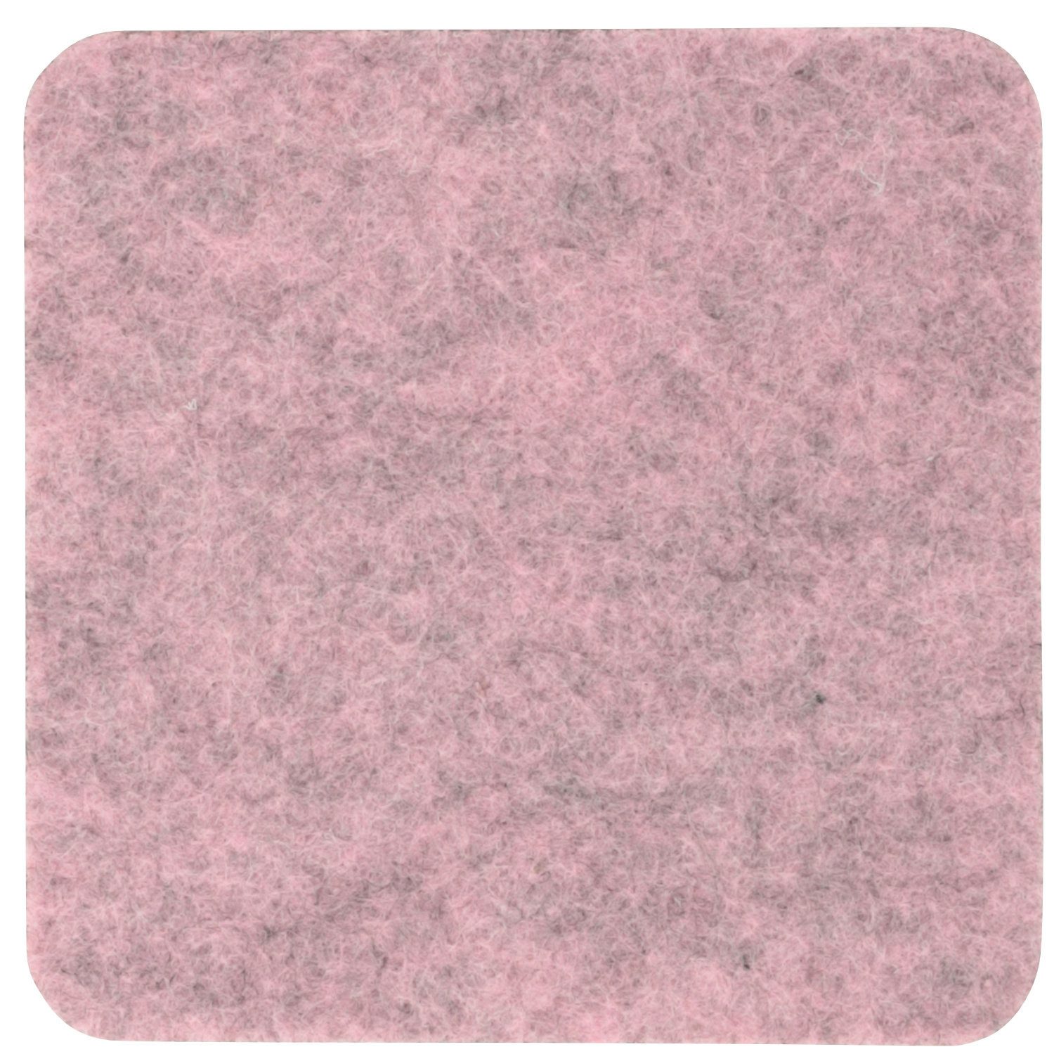 BIASTO Getränkeuntersetzer Eckiger Filz-Untersetzer, quadratisch 10x10cm, Rosenholz-meliert, Zubehör für Gläser, Vasen, Tassen, Teller, Tische, Gläser, Weingläser, Cocktails, Flaschen, Schalen, Tischdeko, Blumentopf, Inhalt: jeweils 1 Stück, einfach Mix mischen und Wunschkombination bestellen.