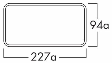 Naber Lüftungsschacht NABER E-Jal flow 150 Mauerkasten inkl. THERMOBOX, weiß, Edelstahl