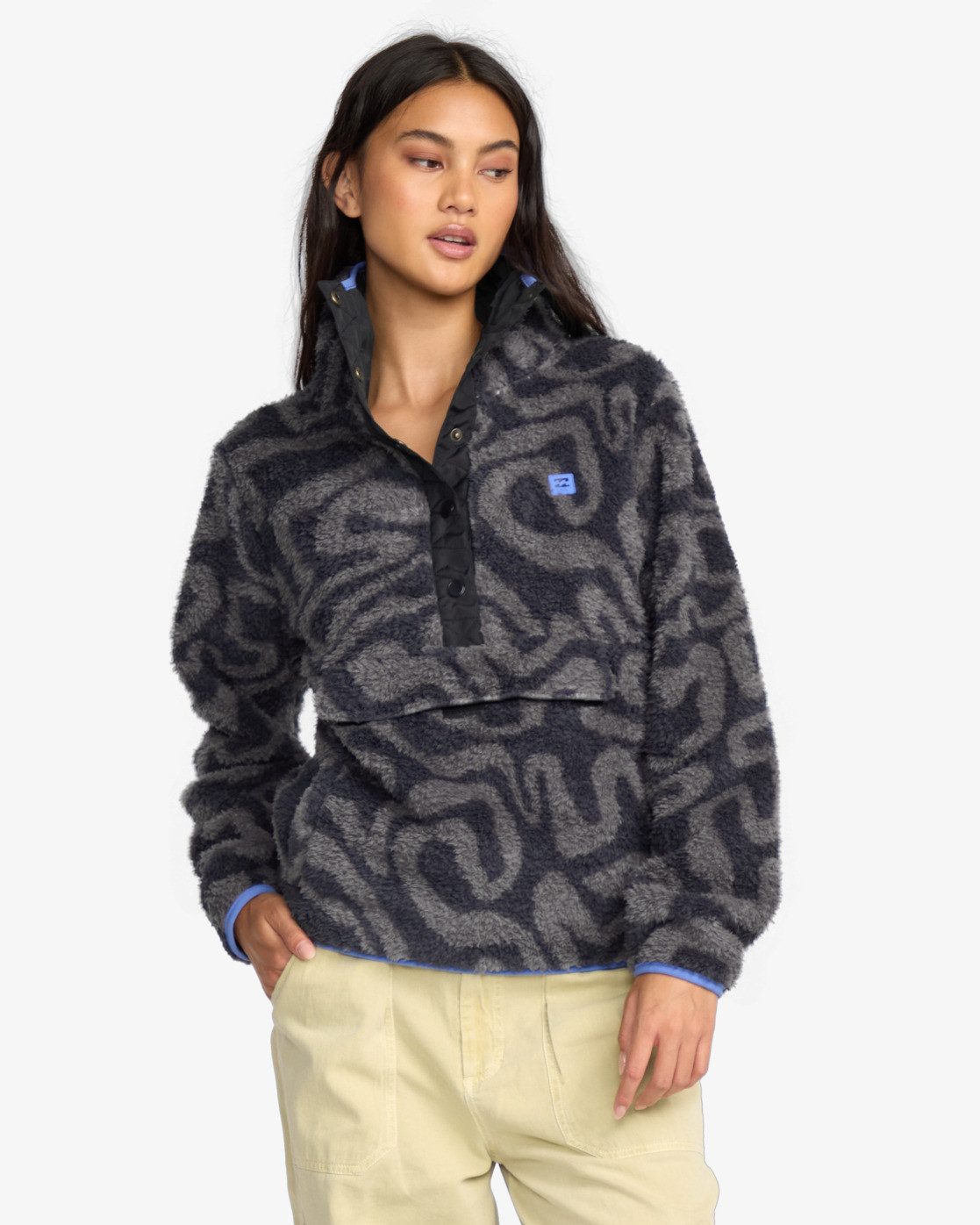 Billabong Fleecepullover Switchback - Sweatshirt mit Stehkragen für Frauen