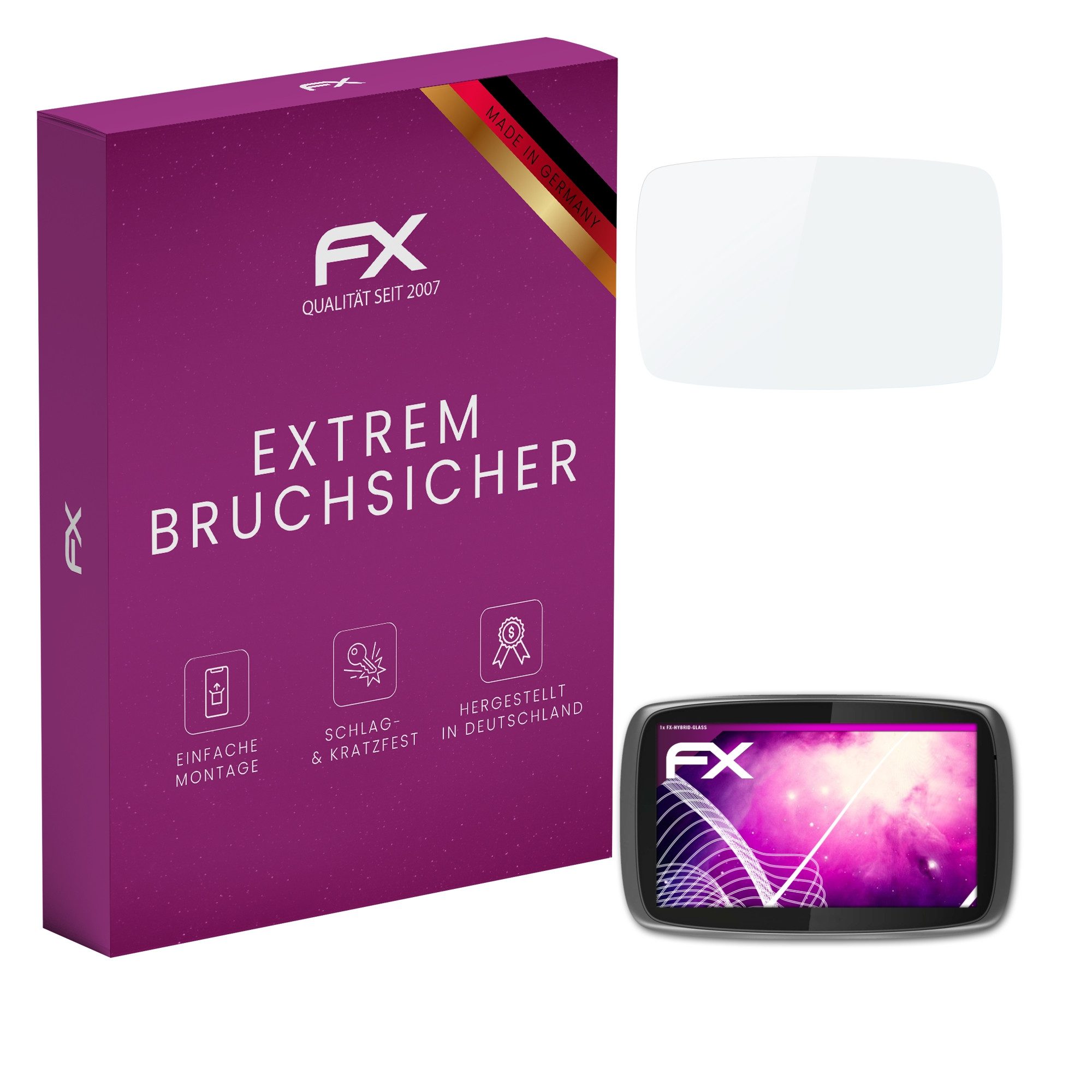Schutzfolie Panzerglasfolie für TomTom GO 600 2013