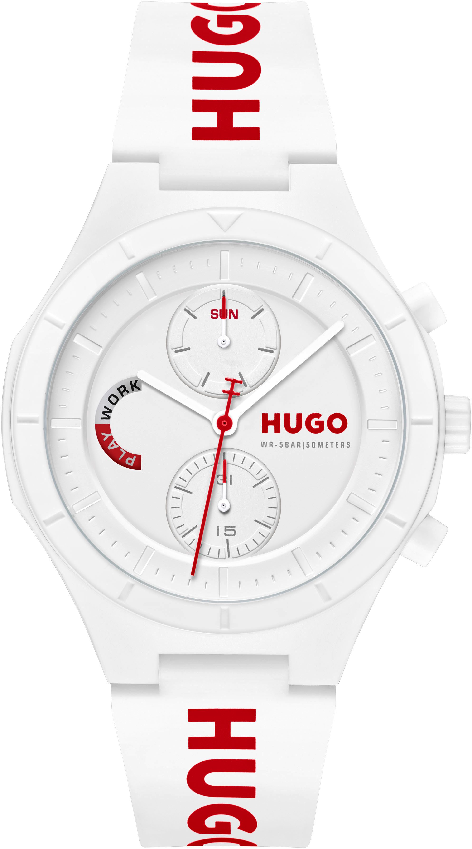 HUGO Multifunktionsuhr #LIT MULTI 1530406, Quarzuhr, Armbanduhr, Herrenuhr, günstig online kaufen