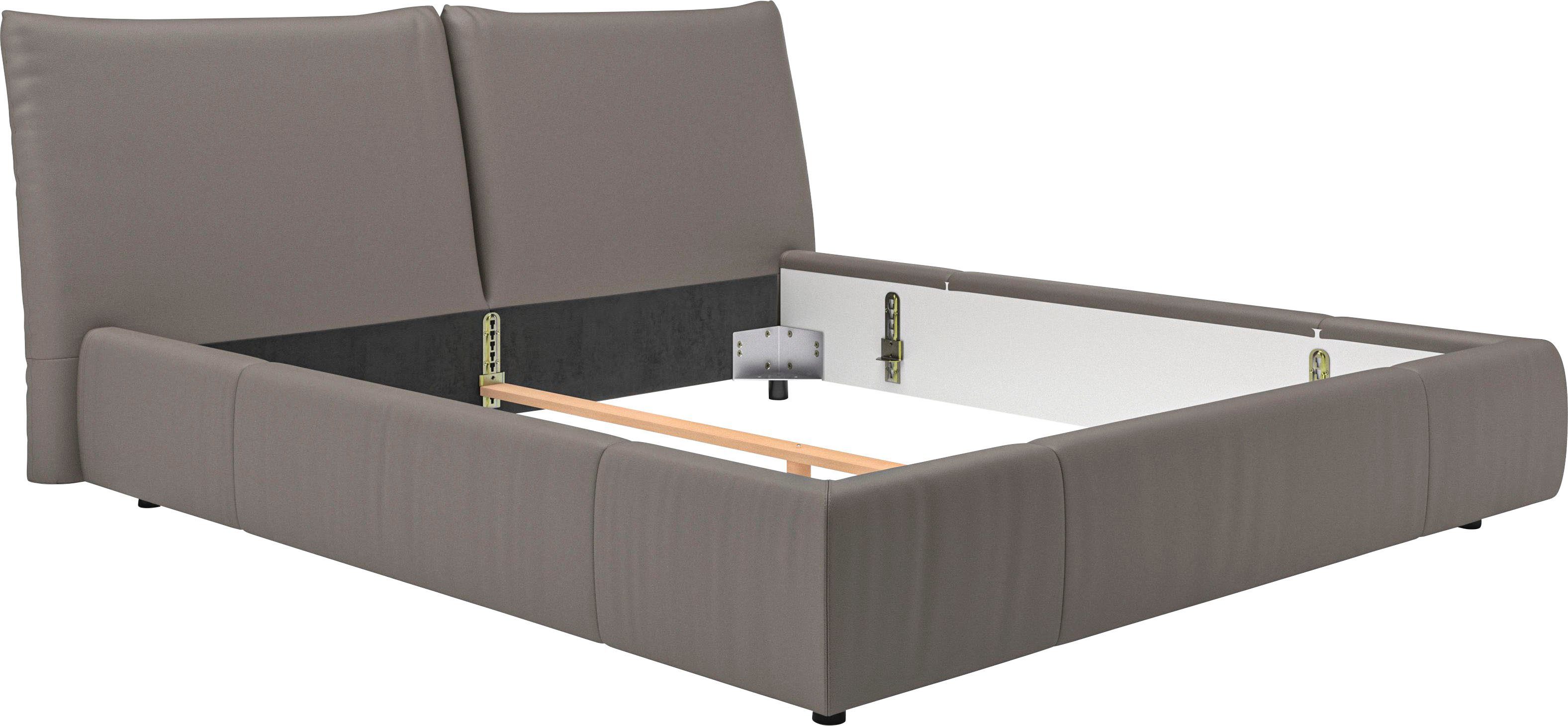 Home affaire Polsterbett Priora in 4 Breiten bis 200cm, auch in NaturLEDER, Cord, belastbar bis 280kg, auch Überlänge 220 cm