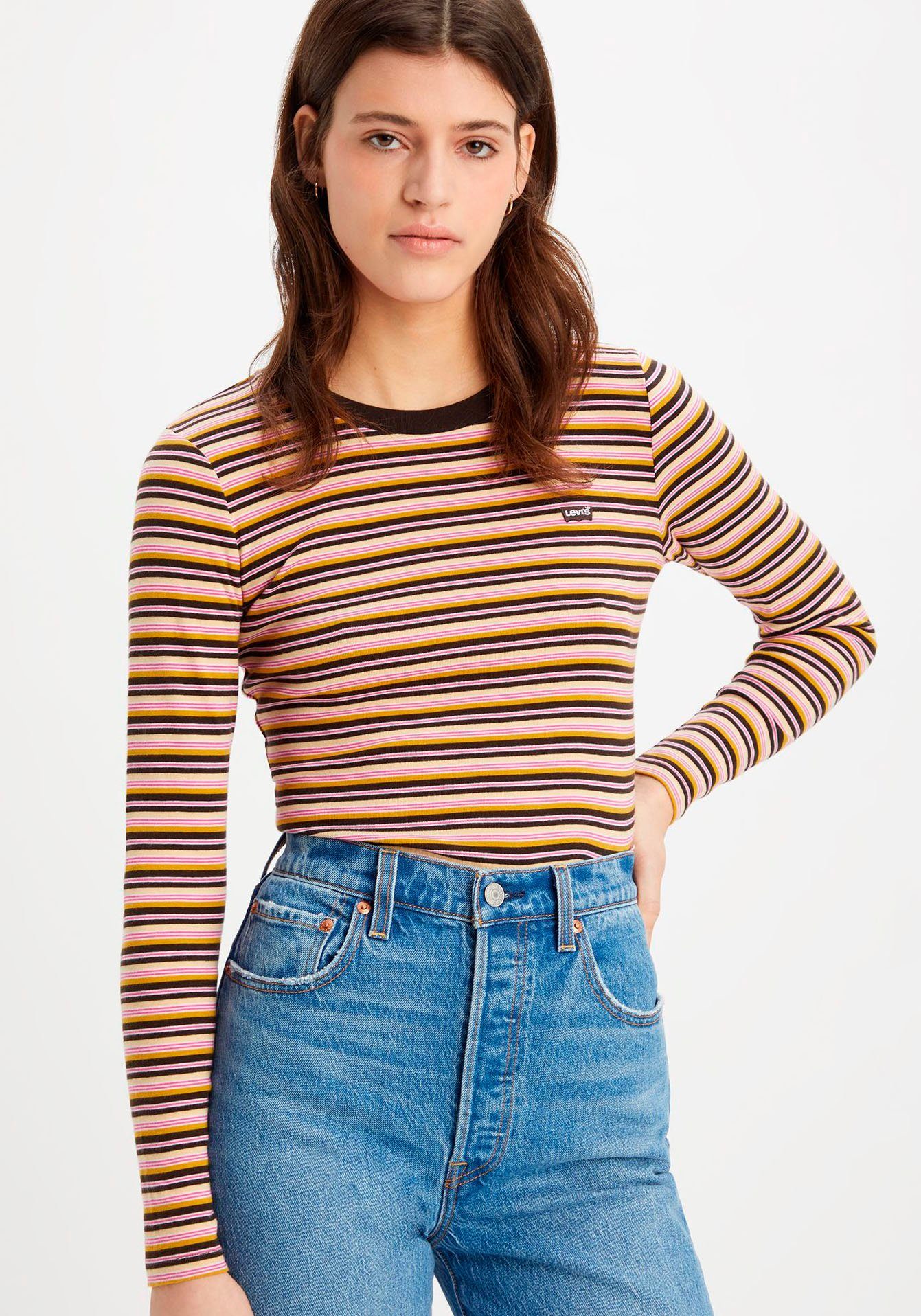 Levi's® Langarmshirt mole BABY Ringeldessin, stripe TEE reanna im Baumwolle aus