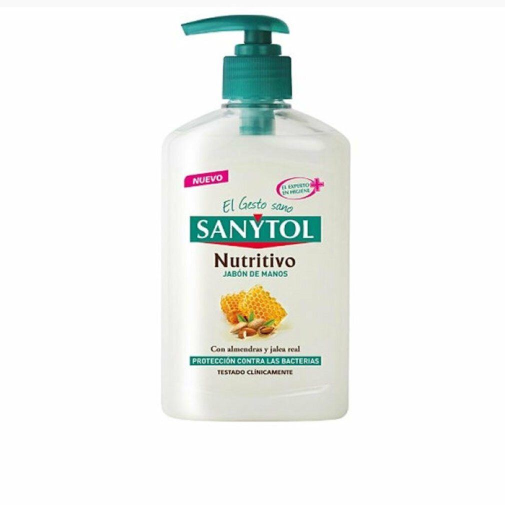manos jabón Gesichtsmaske dosificador Sanytol 250 nutritivo ANTIBACTERIAS ml