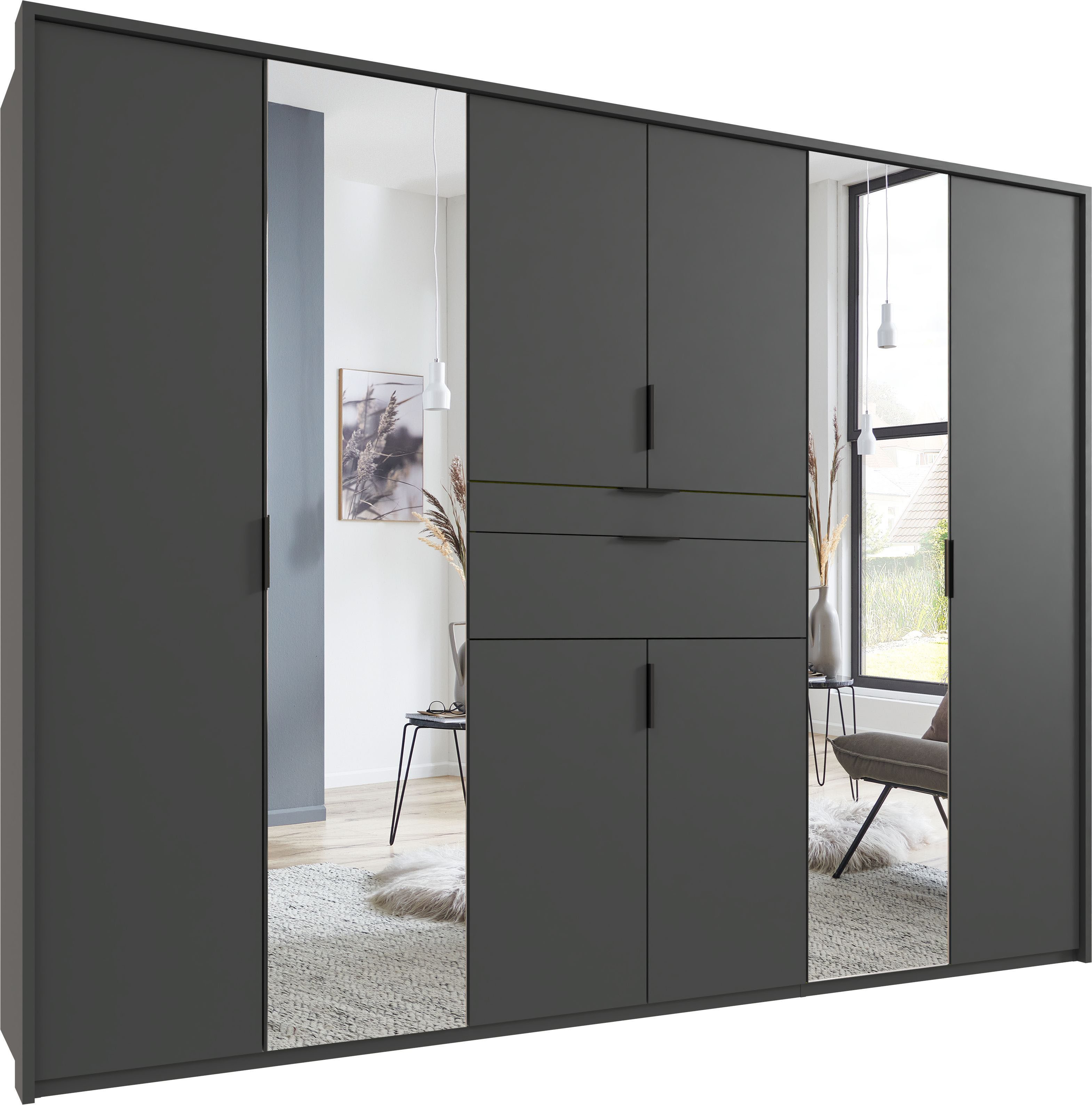 Wimex Drehtürenschrank Moldau Kleiderschrank mit Spiegel günstig online kaufen