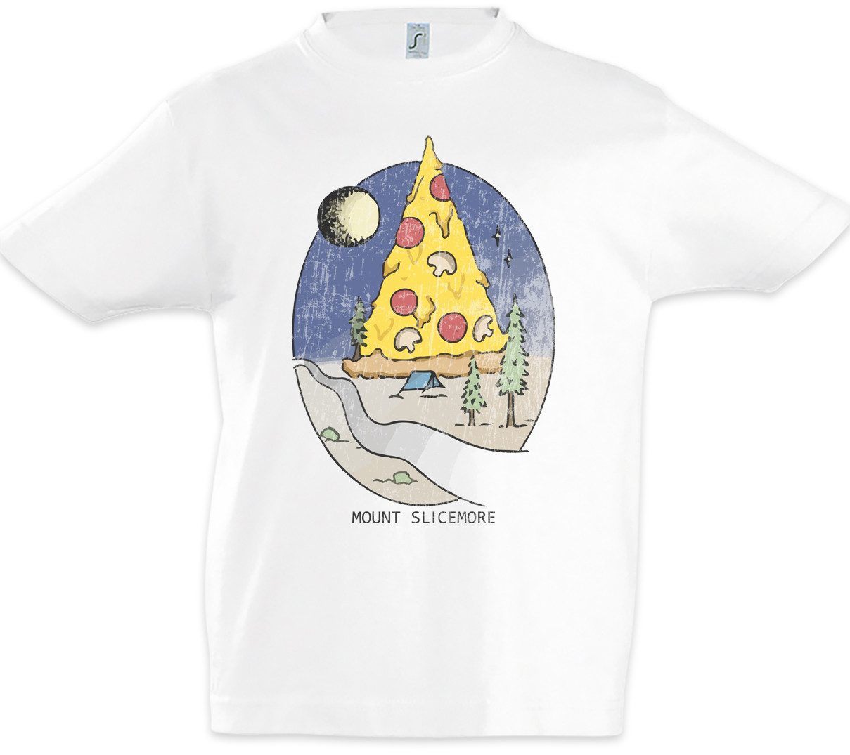 Print-Shirt Mount Slicemore Kinder T-Shirt Pizza Maker Bäcker Hawaii Pizzeria