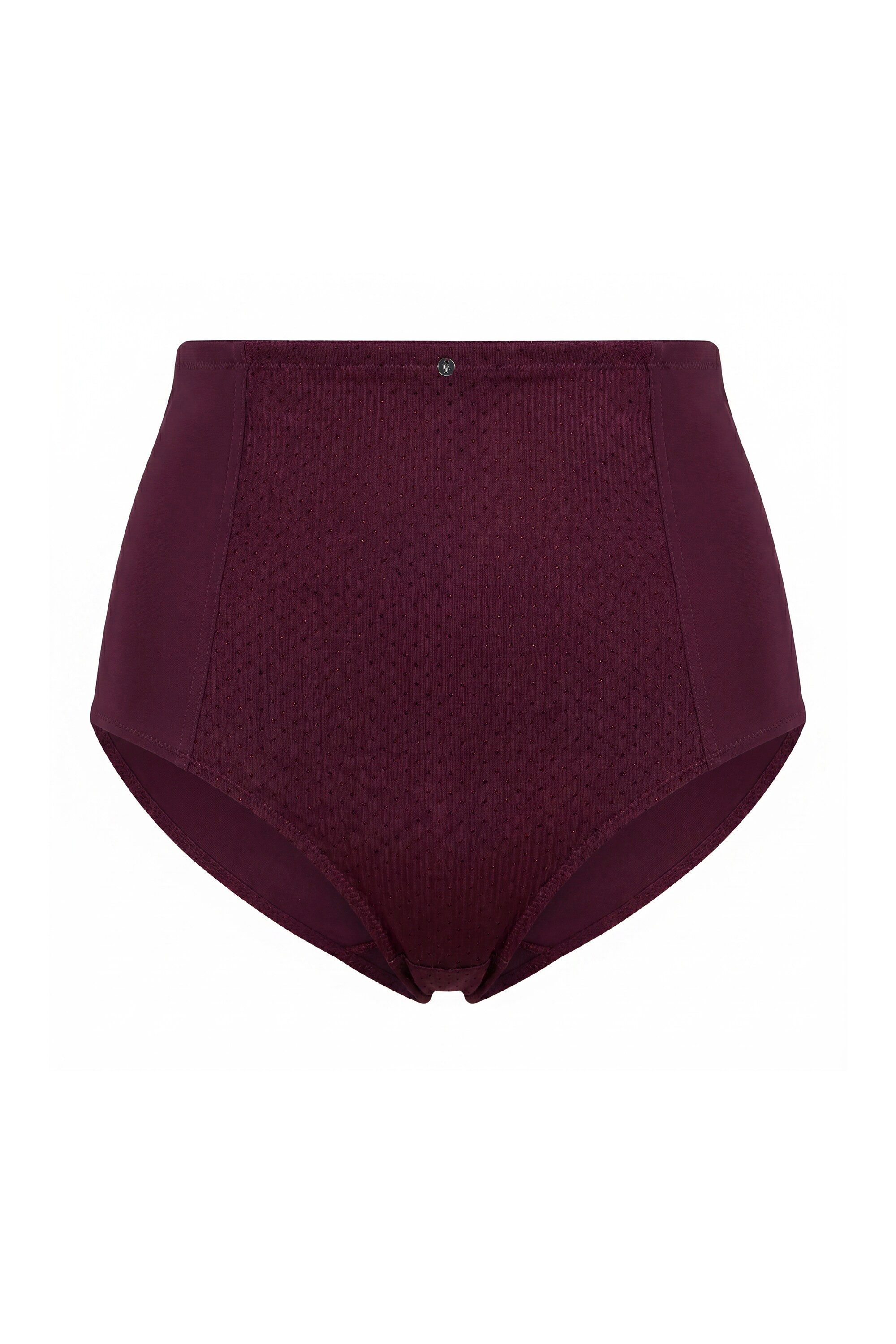 Ulla Popken Miederhose Miederhose High Waist Jacquard-Einsatz – Bild 2 von 4