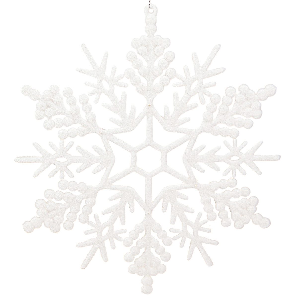 Florists Products Schneemann Schneeflocke Deko Weiß 30cm Anhänger Winterdeko 3er Set, 3 Stück