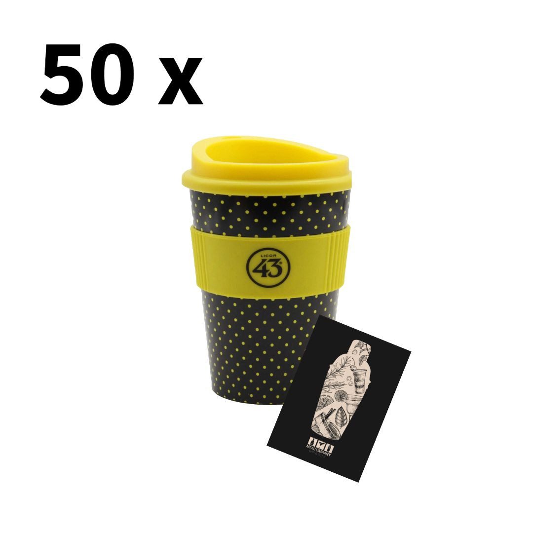 Mixcompany Deckel Licor 43 Kaffeebecher - 50er-Set Trinkbecher - XL Angebot Coffee to g