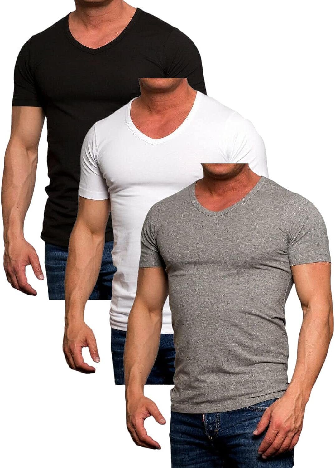 Jack & Jones T-Shirt (Spar Set, 3er-Pack) in Unifarben