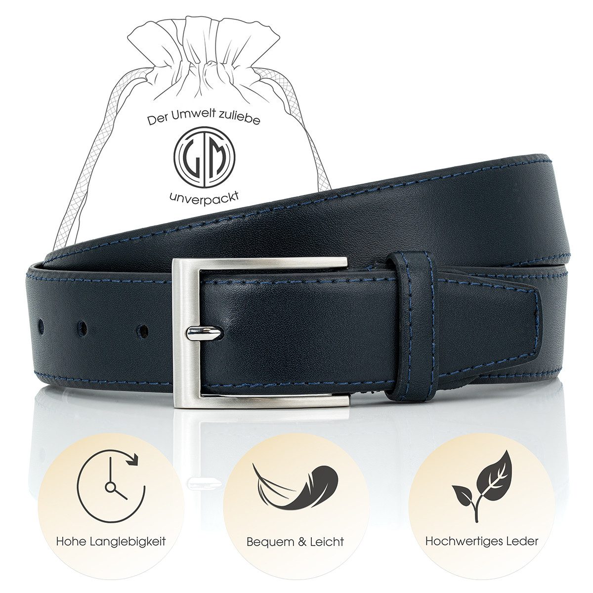LINDENMANN Ledergürtel