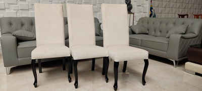 JVmoebel Stuhl Designer 3x Stuhle Esszimmer Stühl Küchenstuhl Stuhle Holz Sofort (3 St), Made in Europa