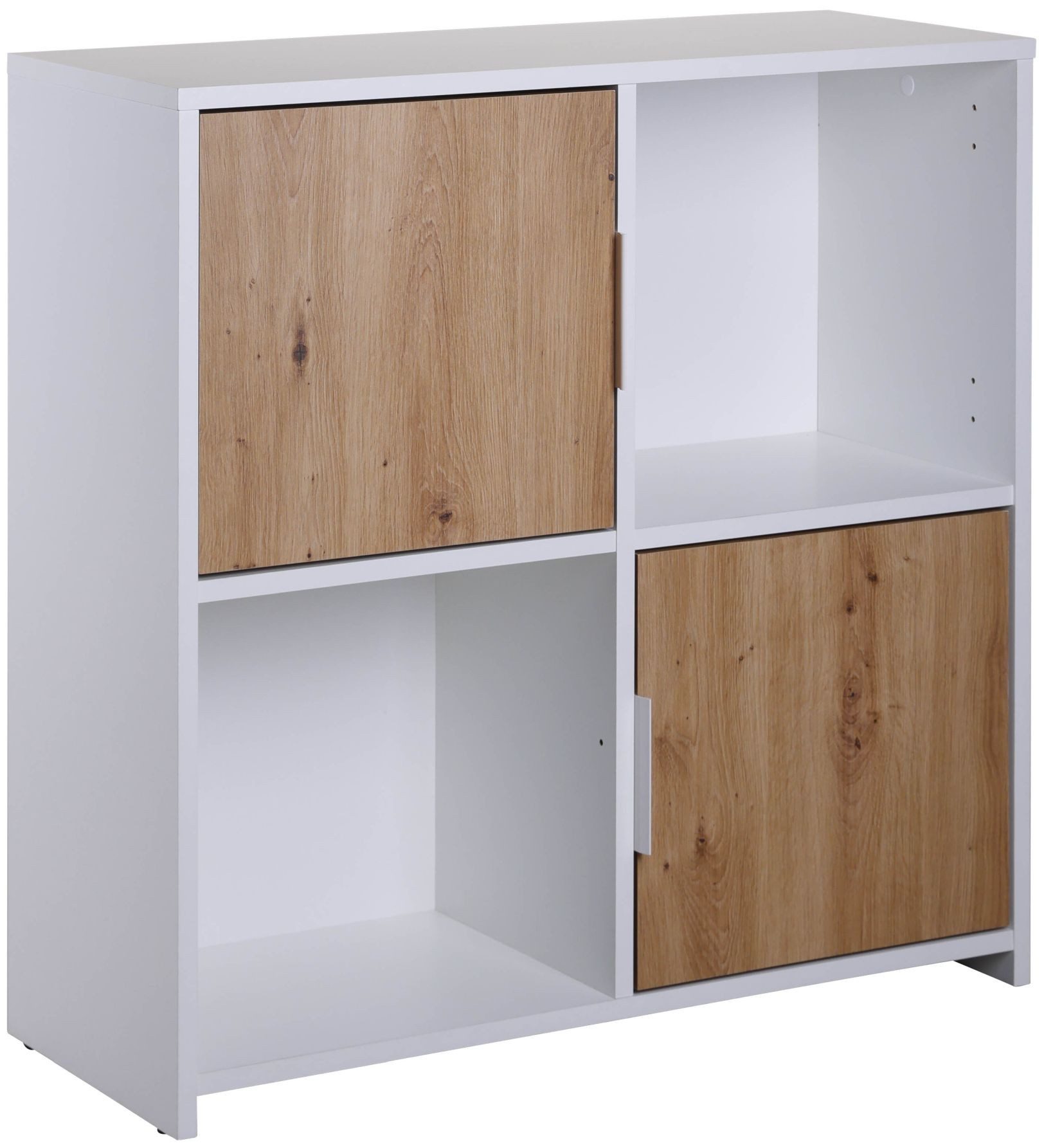 FURNARO Regal, Standregal, Schrank, Anrichte, 77 x 30 x 77 cm