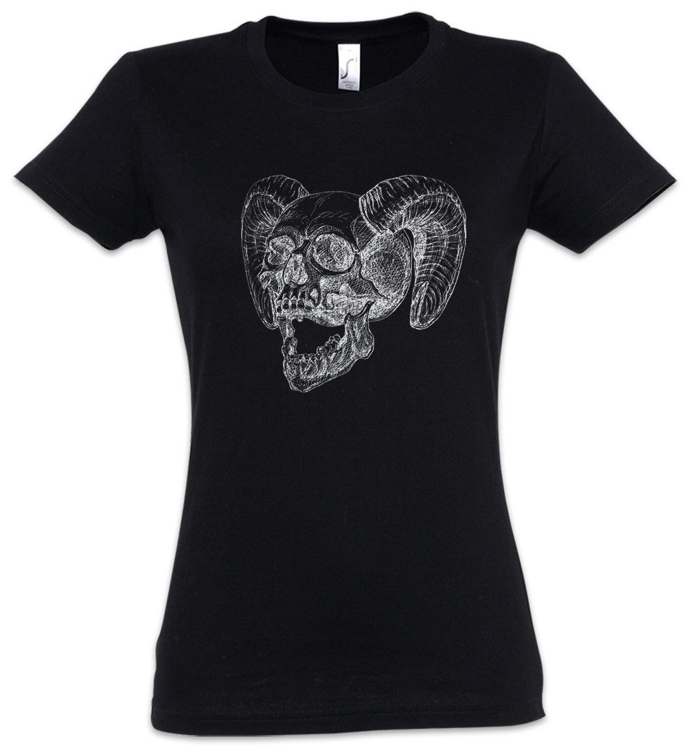 Urban Backwoods Print-Shirt Horned Skull Damen günstig online kaufen