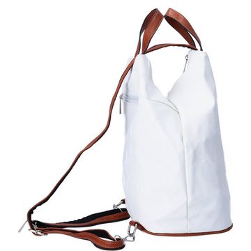 Antonio Umhängetasche Antonio Damen Freizeit Rucksack weiß (Stück, Stück), Reißverschluss