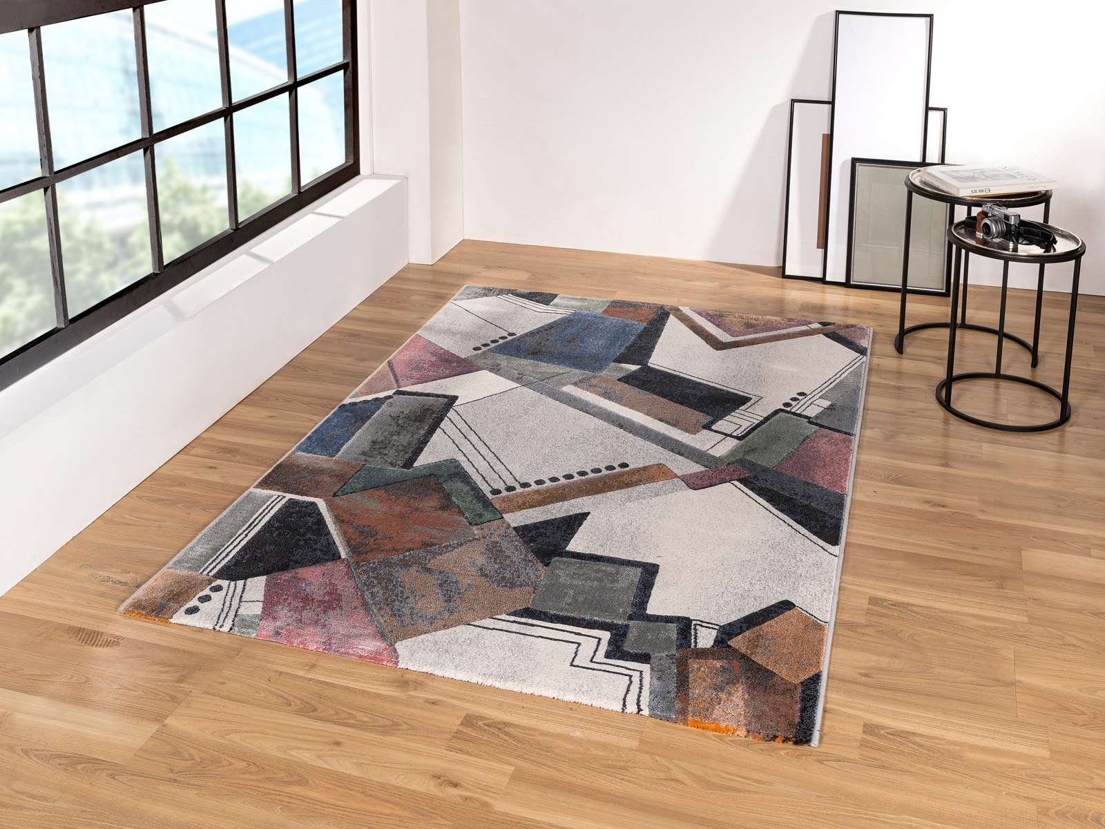 TaraCarpet Teppich Kurzflorteppich Argo 63732, rechteckig, günstig online kaufen