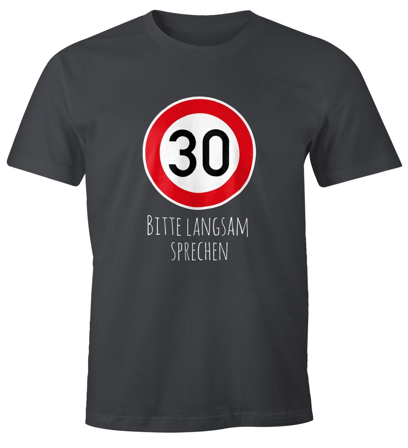 MoonWorks Print-Shirt Herren T-Shirt Geburtstag 30 günstig online kaufen