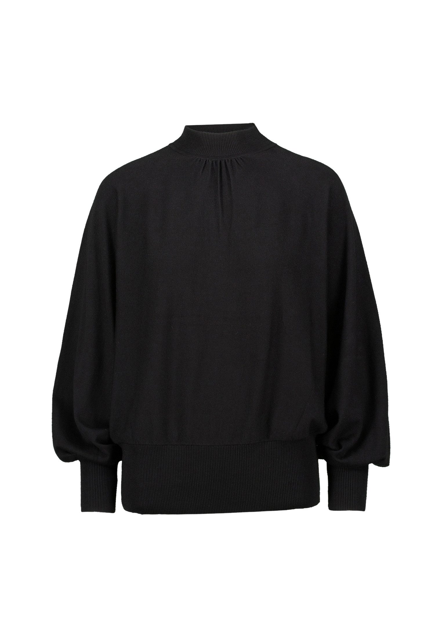 Zero Strickpullover Damen mit Stehkragen (1-tlg) Plain/ohne Details