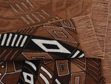 Teppich Funun Funun, DIE HAUSKUNST, rechteckig, Höhe: 4 mm, Flachgewebe, handgewebt,mit Fransen