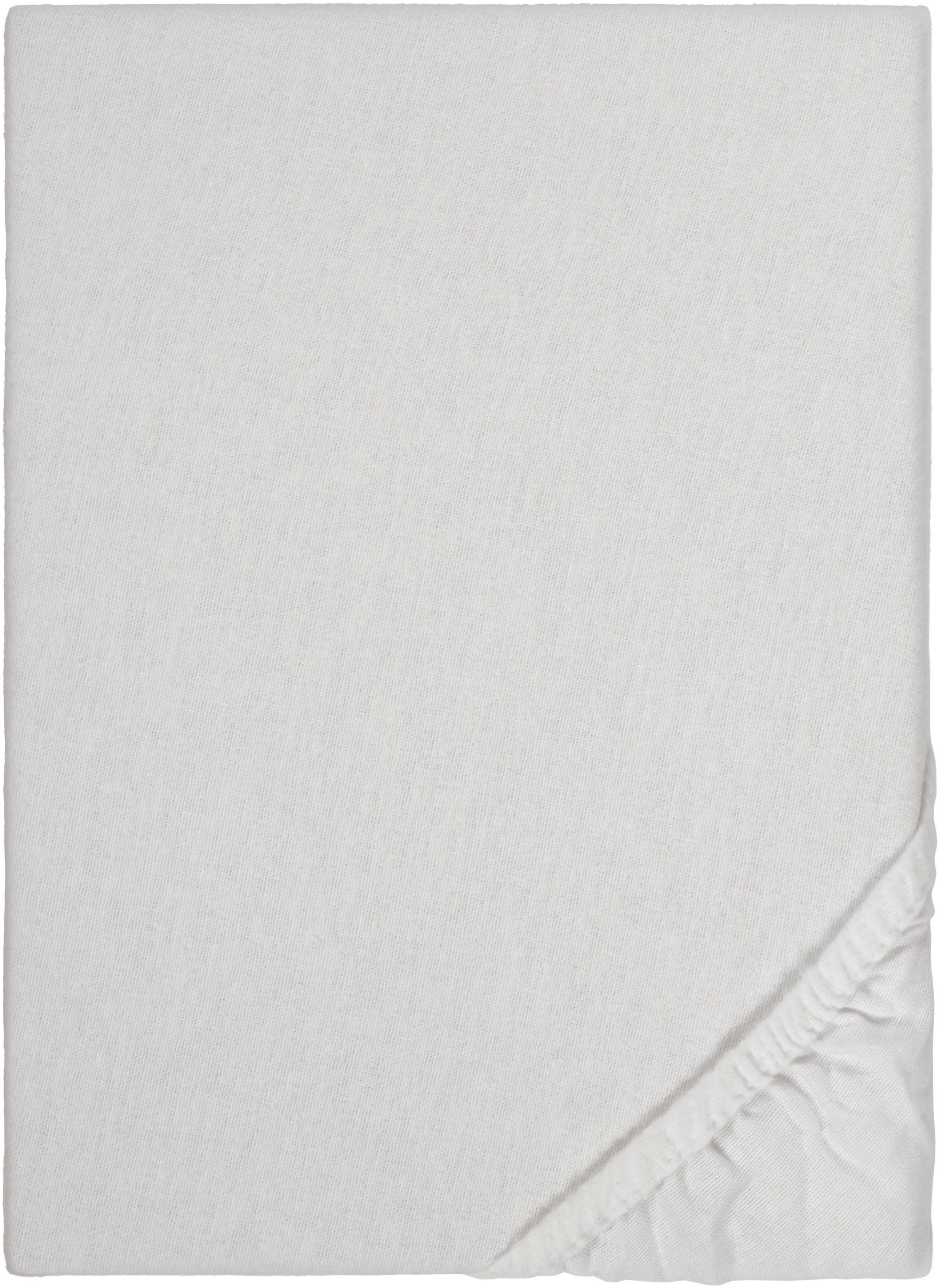 Biberna Spannbettlaken Biber in Gr. 90x200, 140x200 oder 180x200 cm, Biber, günstig online kaufen