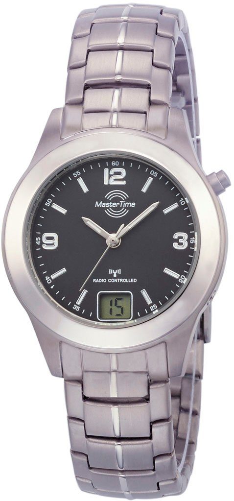 MASTER TIME Funkuhr Titan, MTLT-10350-22M, Armbanduhr, Quarzuhr, Damenuhr, Datum, Leuchtzeiger