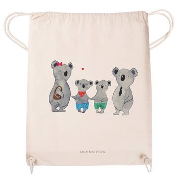 Mr. & Mrs. Panda Sporttasche Koala Familie zwei - Transparent - Geschenk, Sporttasche, Familienleb (1-tlg), Weiche Kordel