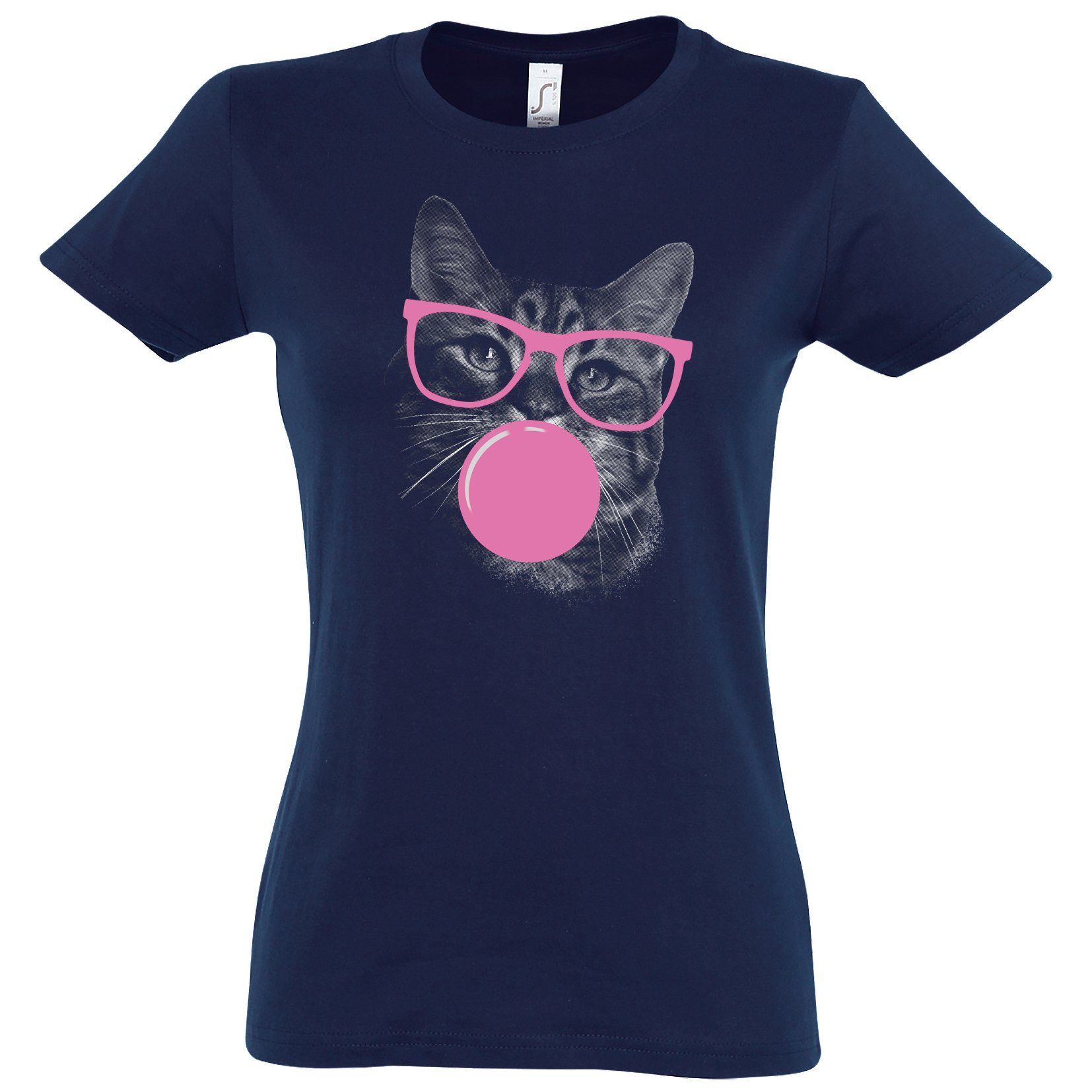 Youth Designz T-Shirt Katze Kaugummi Damen günstig online kaufen